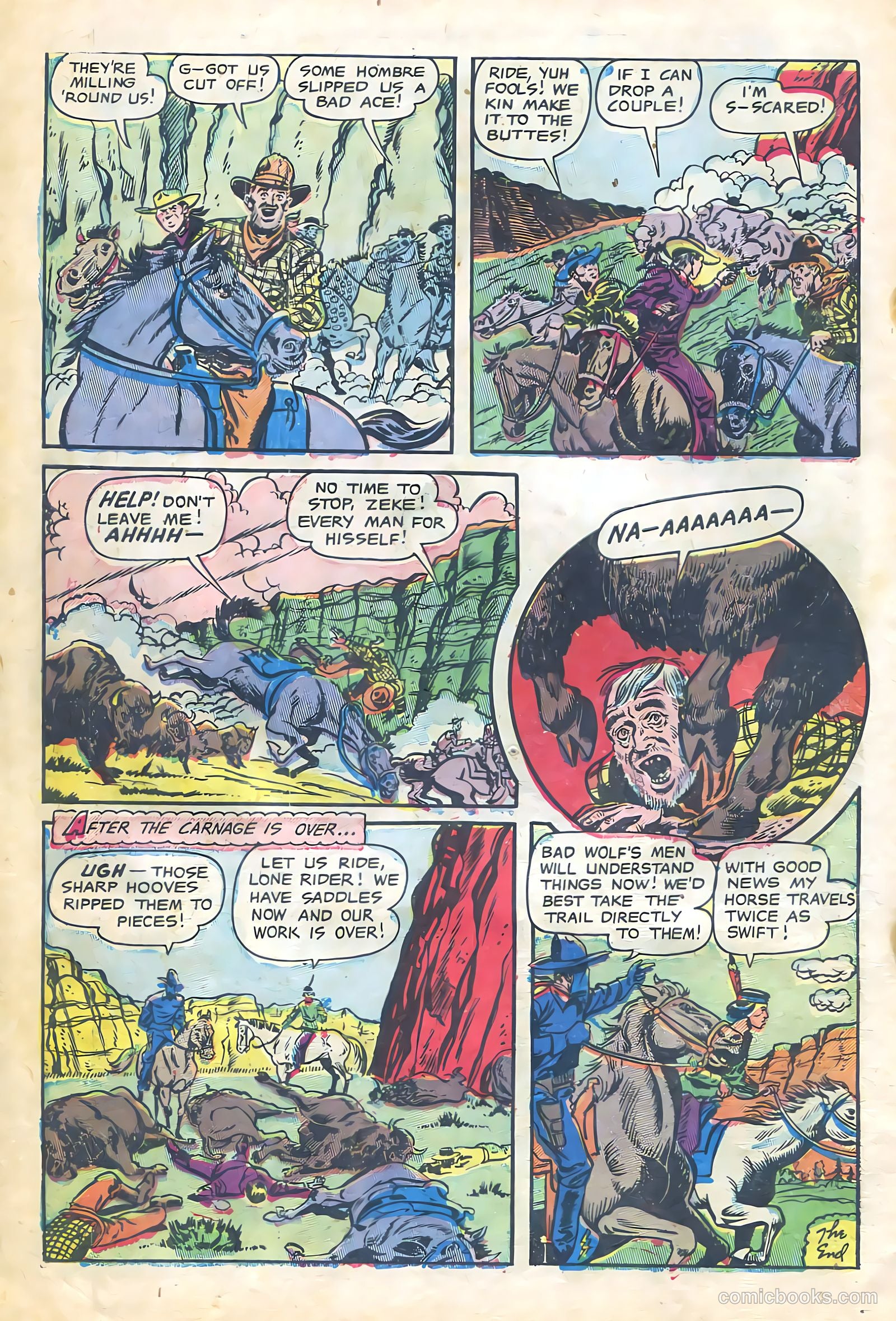 The Lone Rider #12 (1953) — page 10 of 36