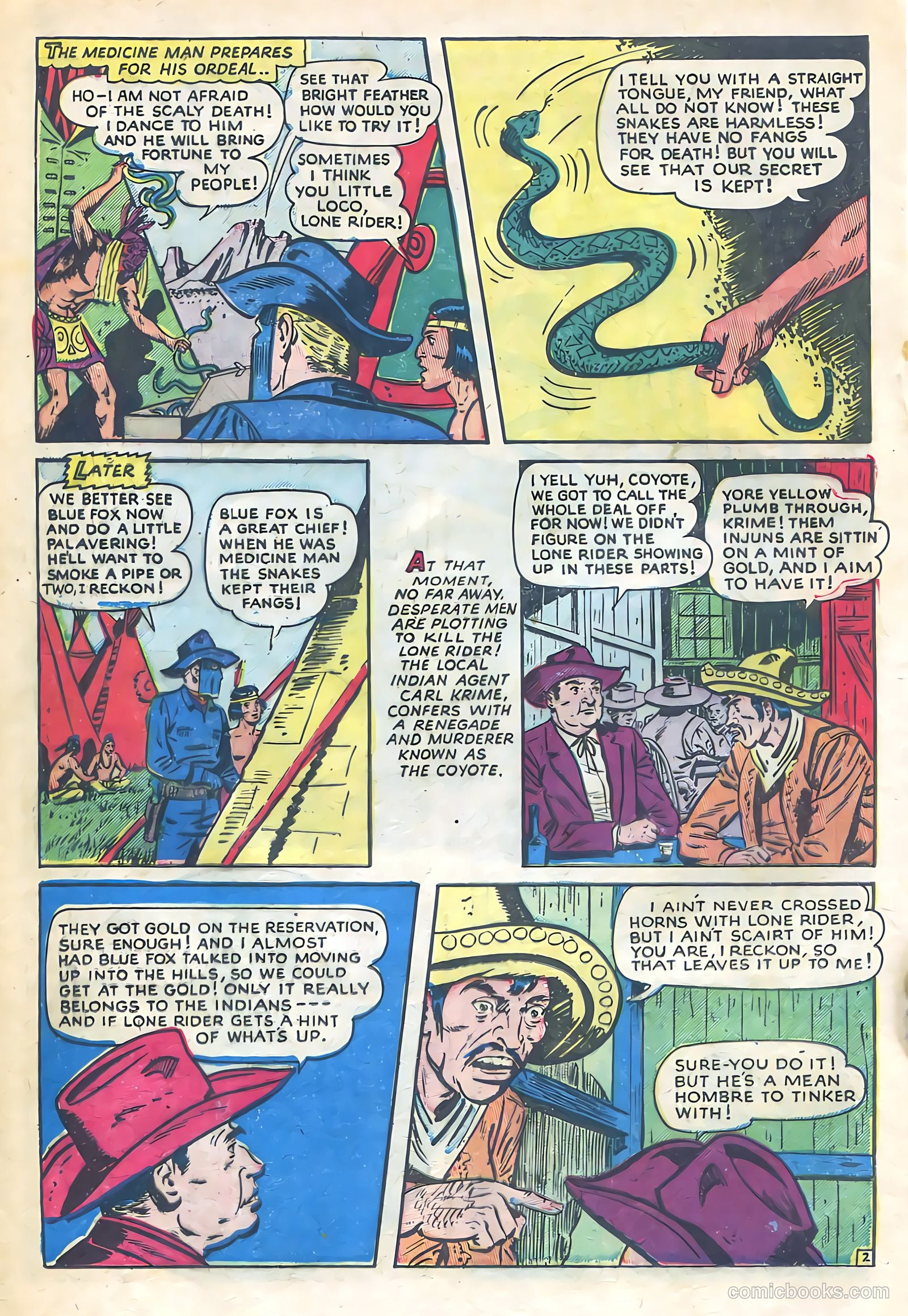 The Lone Rider #12 (1953) — page 18 of 36