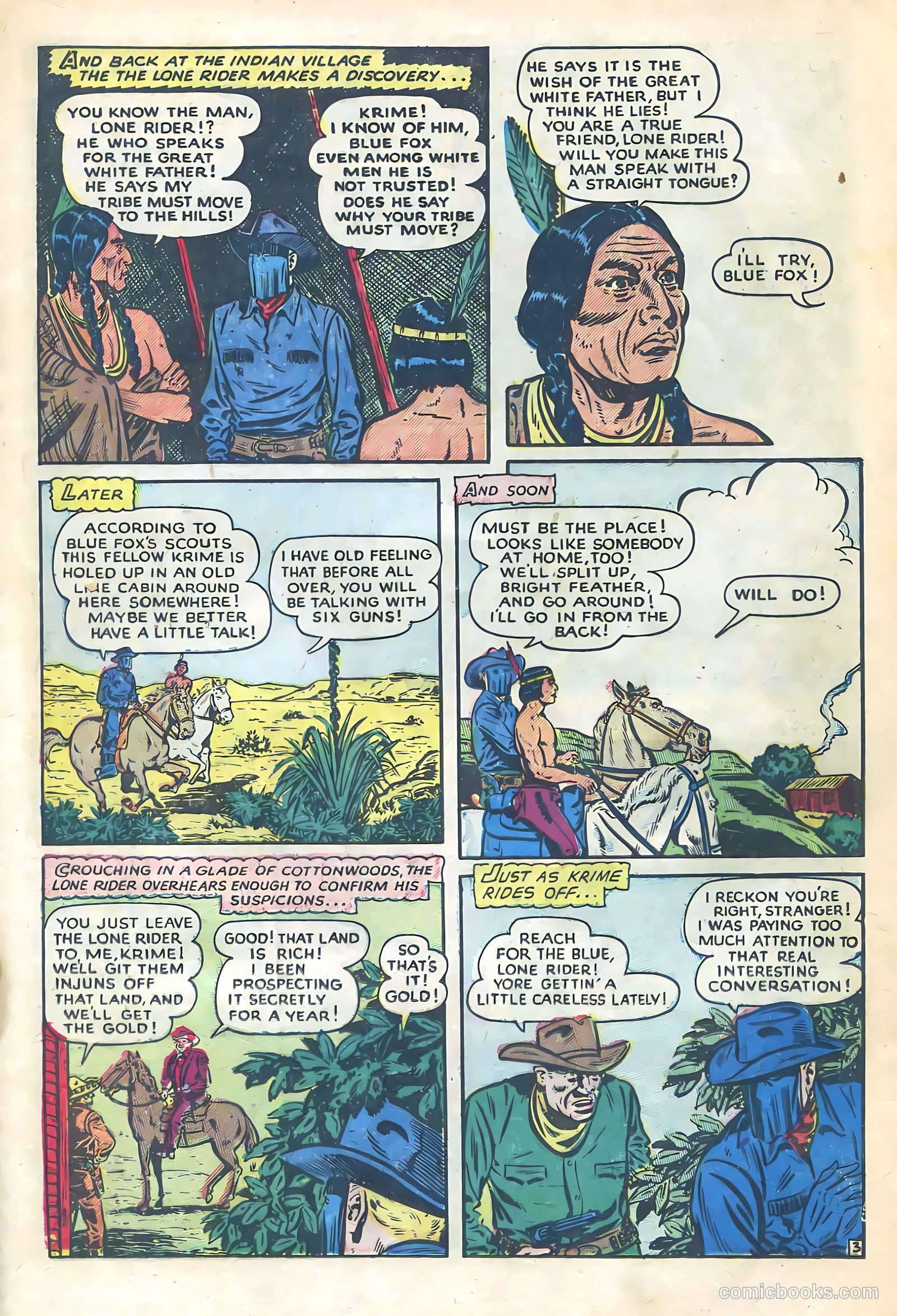 The Lone Rider #12 (1953) — page 19 of 36