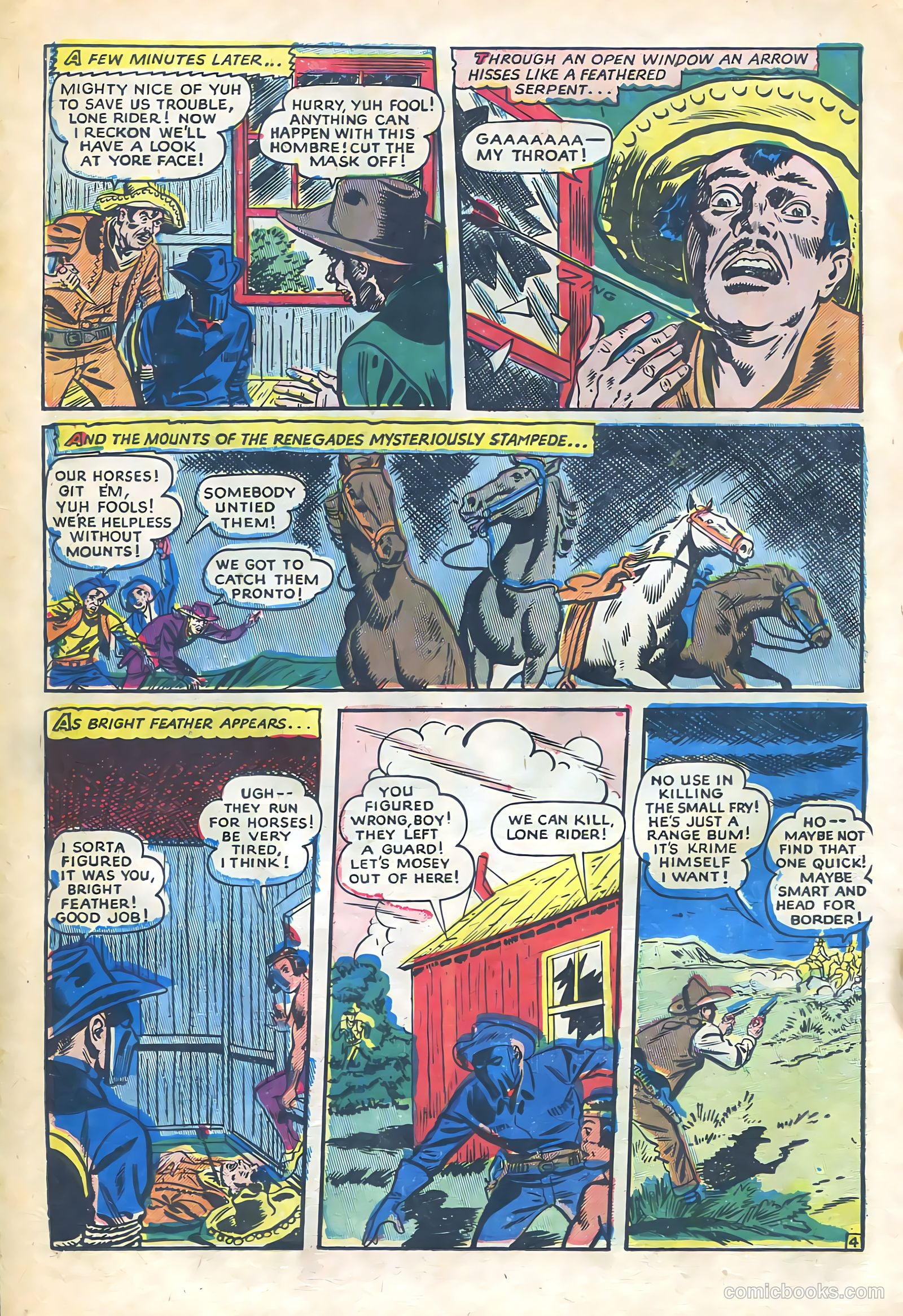 The Lone Rider #12 (1953) — page 20 of 36
