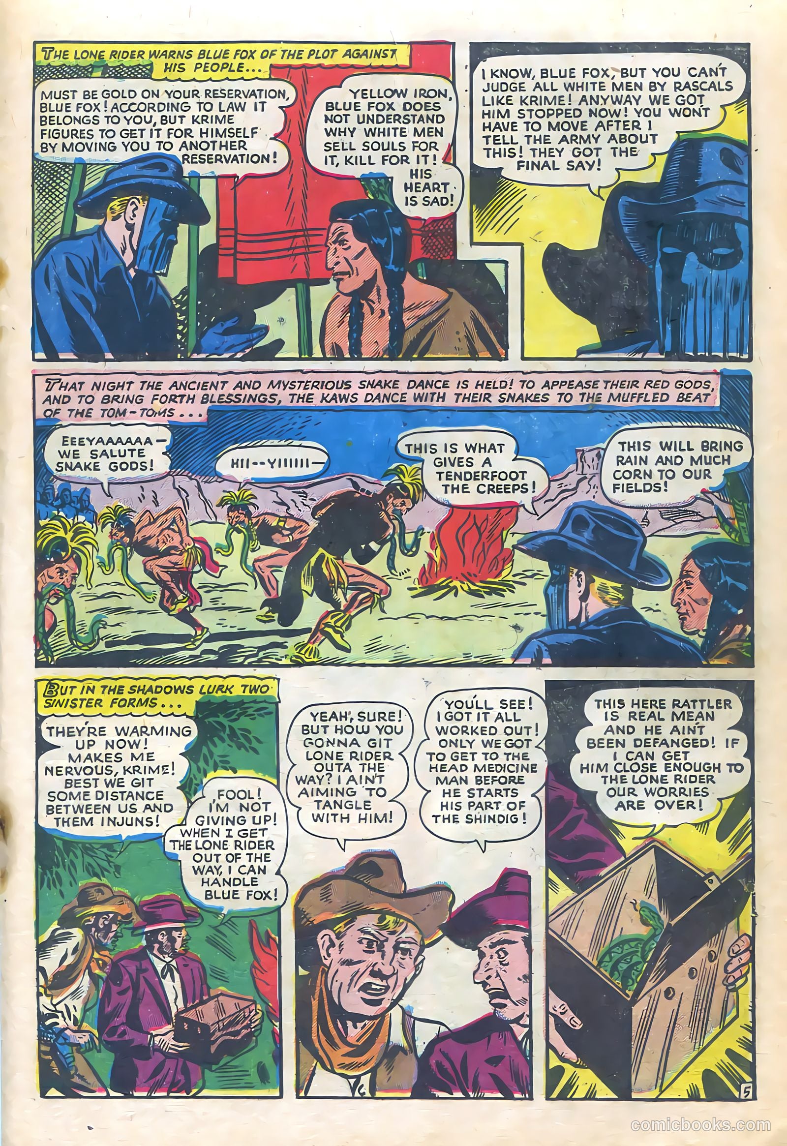 The Lone Rider #12 (1953) — page 21 of 36