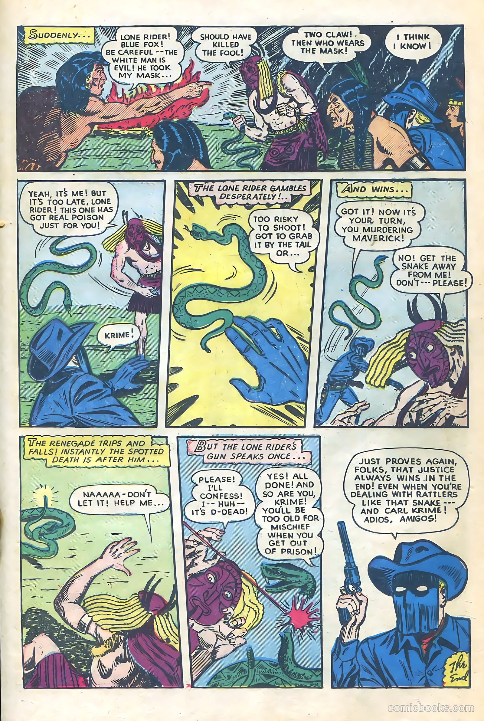 The Lone Rider #12 (1953) — page 23 of 36