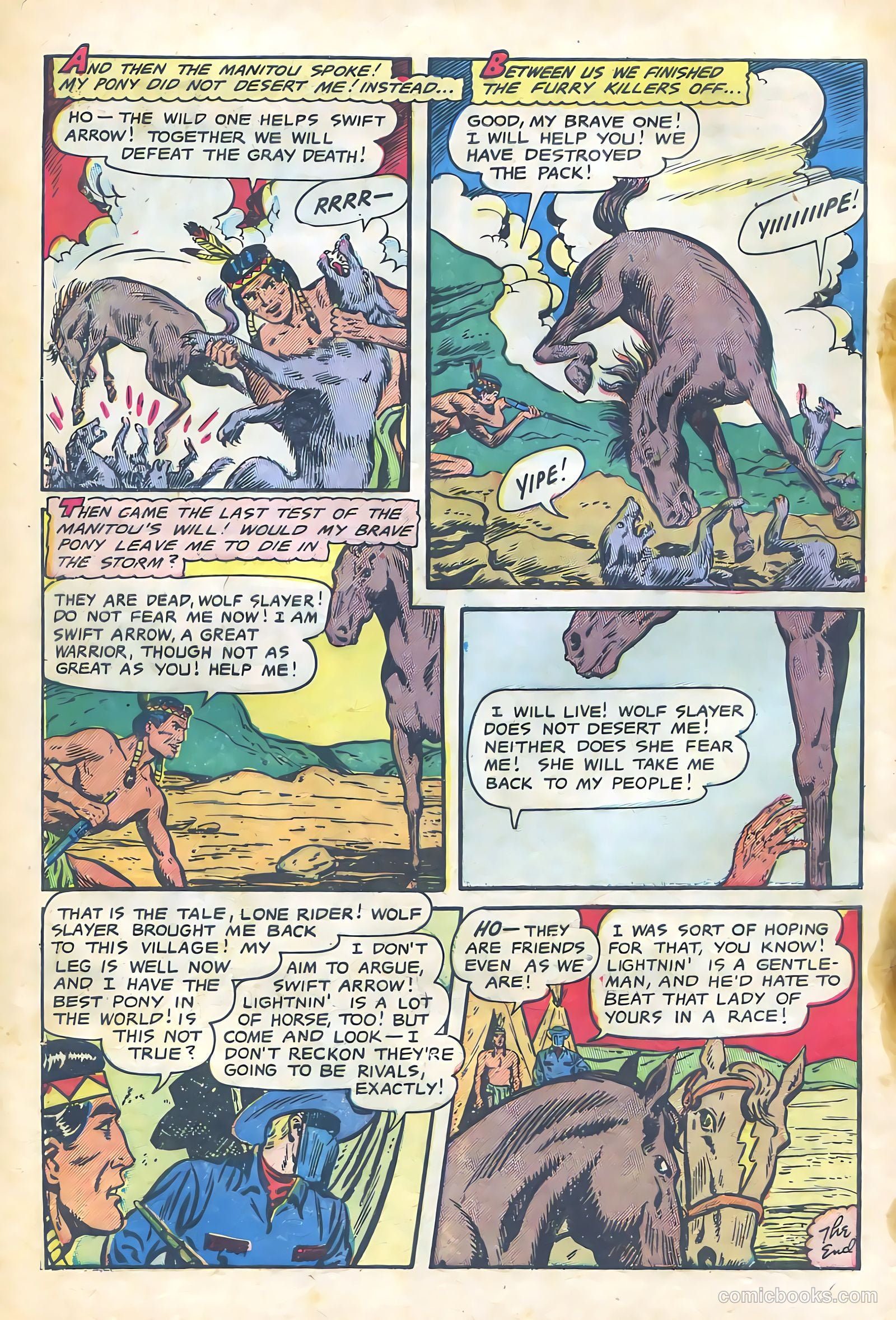 The Lone Rider #12 (1953) — page 32 of 36