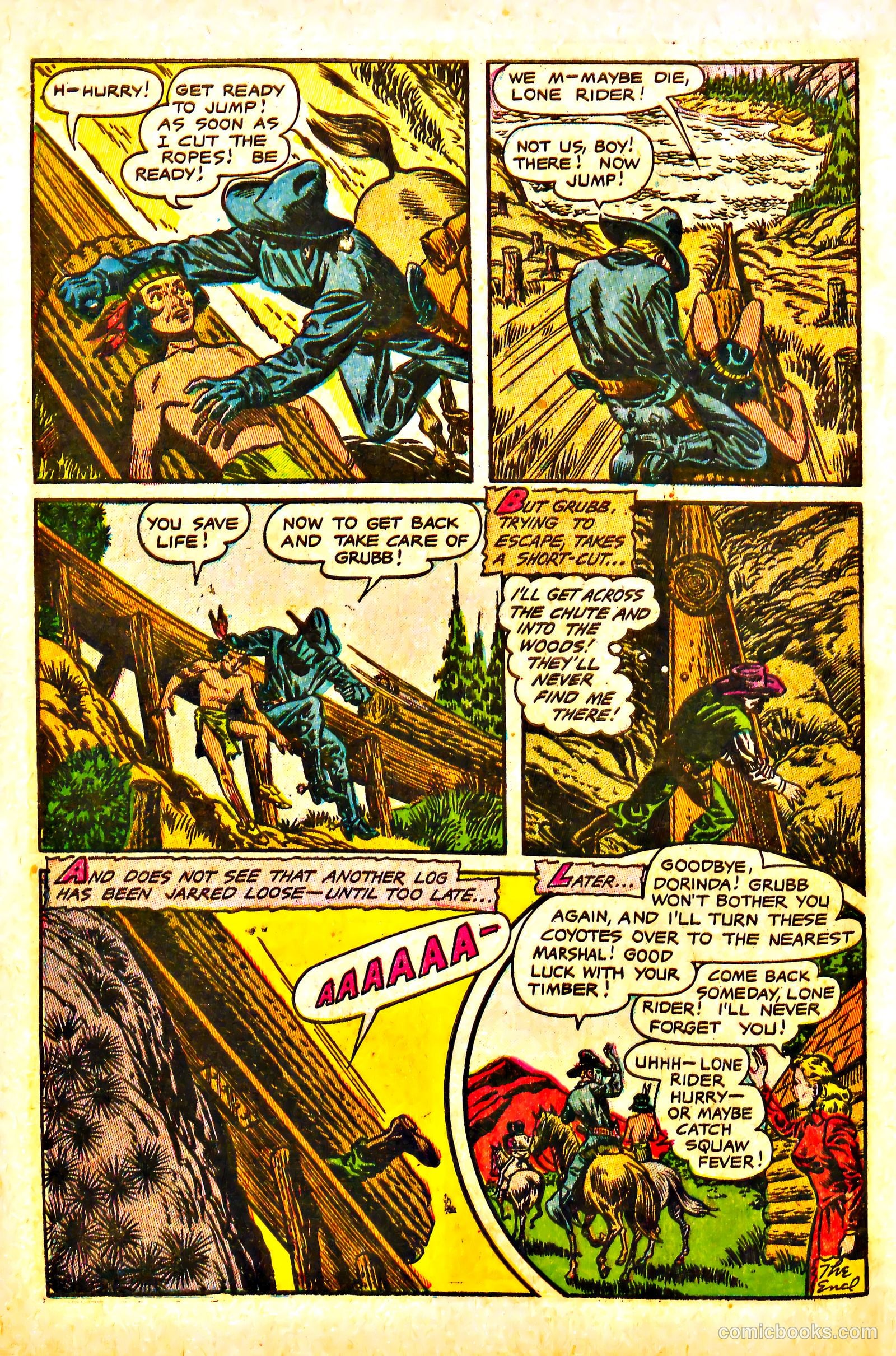 The Lone Rider #13 (1953) — page 10 of 36