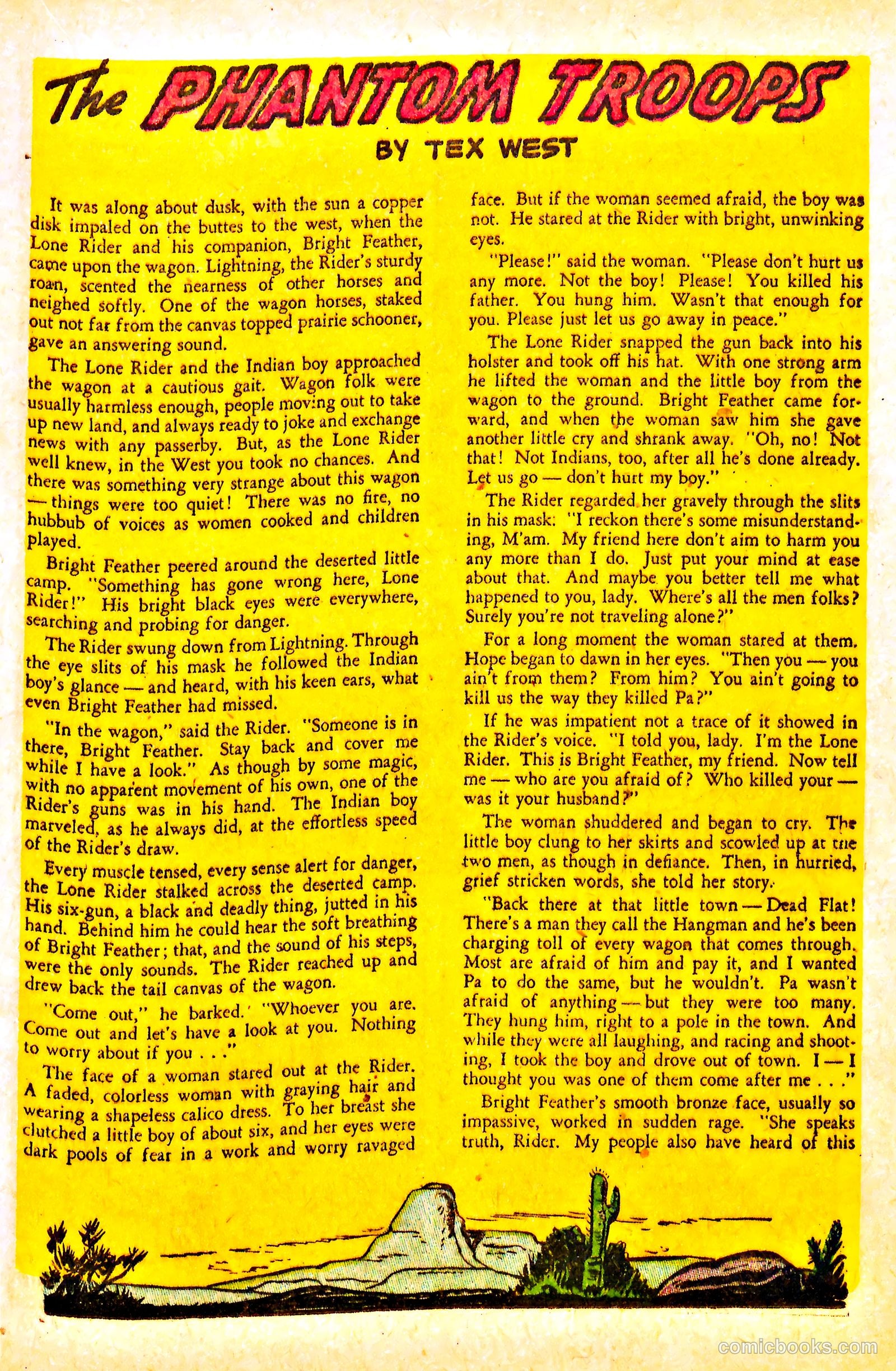 The Lone Rider #13 (1953) — page 17 of 36