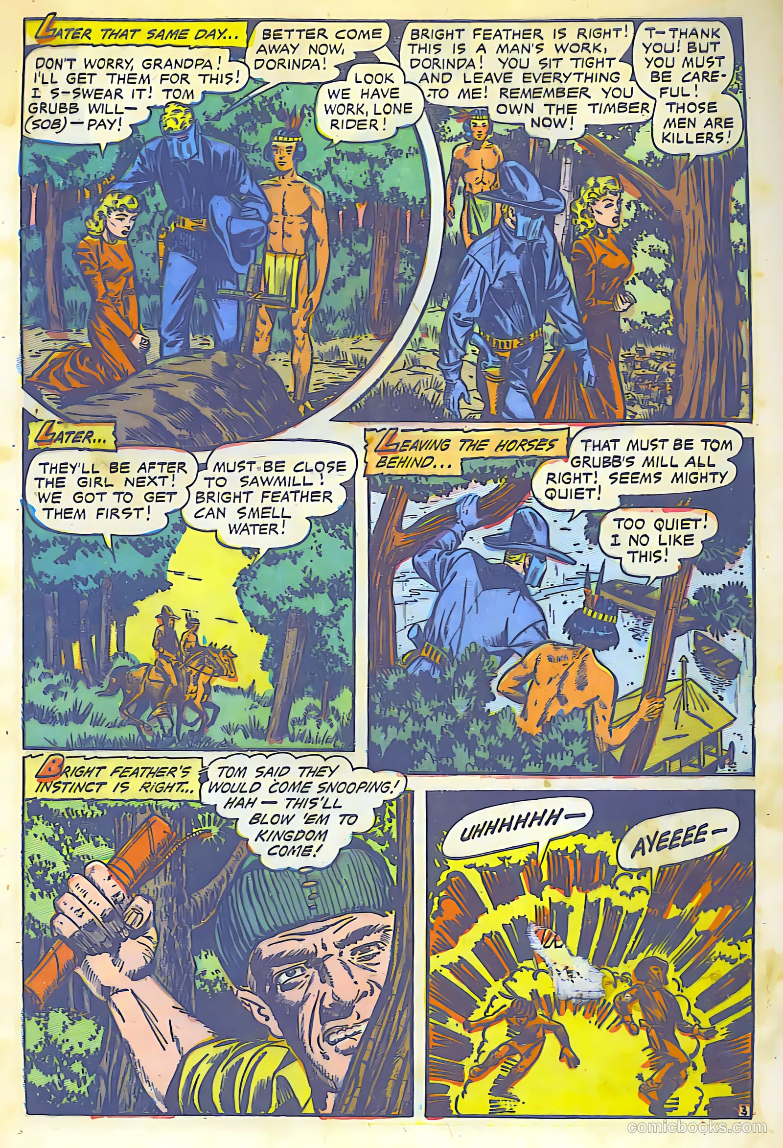 The Lone Rider #13 (1950) — page 4 of 31