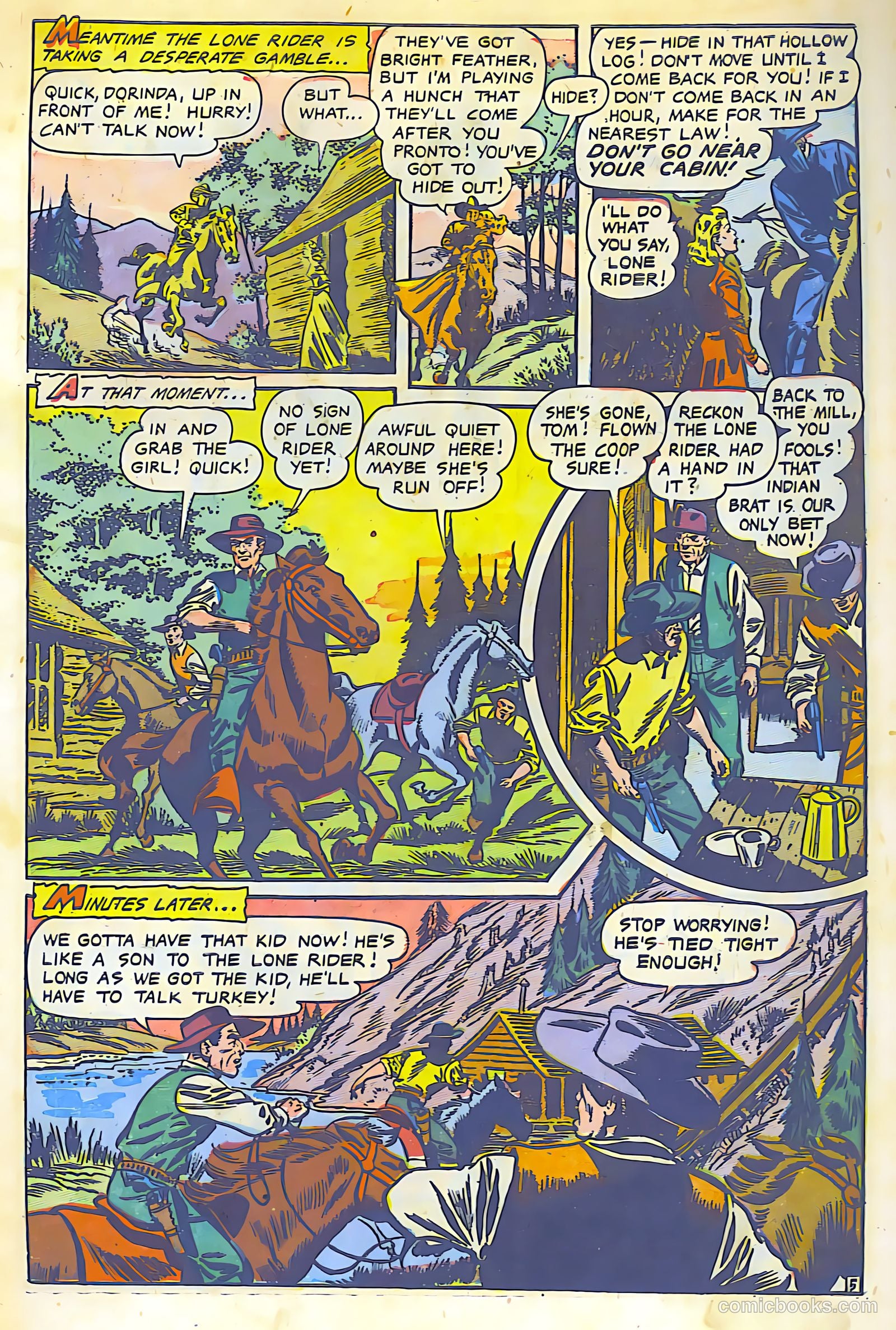 The Lone Rider #13 (1950) — page 6 of 31