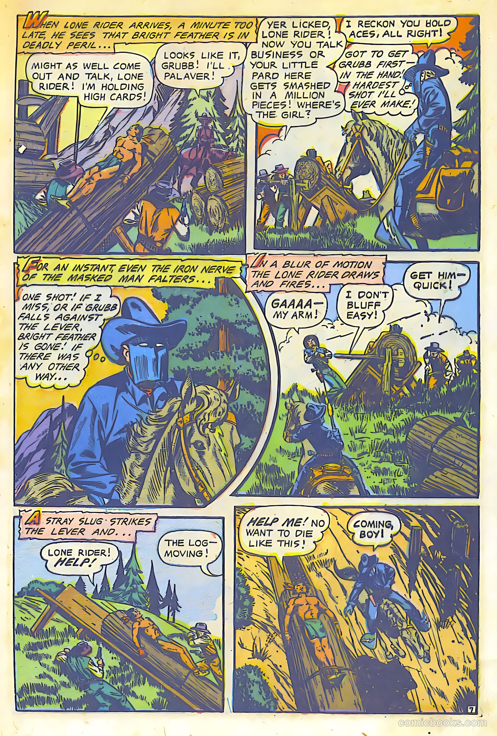 The Lone Rider #13 (1950) — page 8 of 31