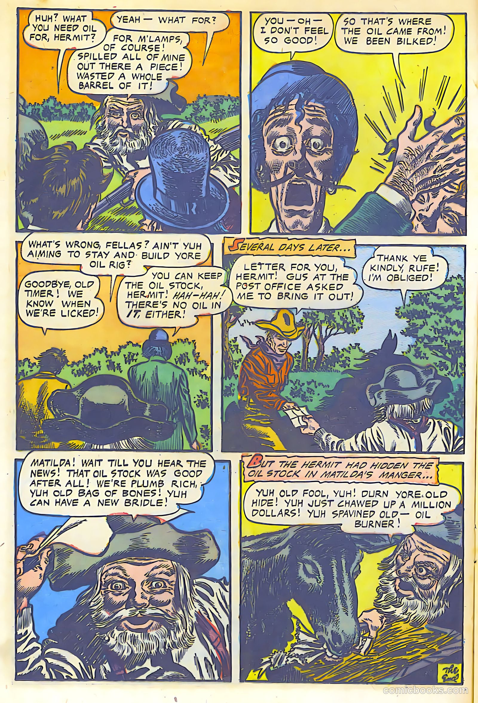 The Lone Rider #13 (1950) — page 15 of 31