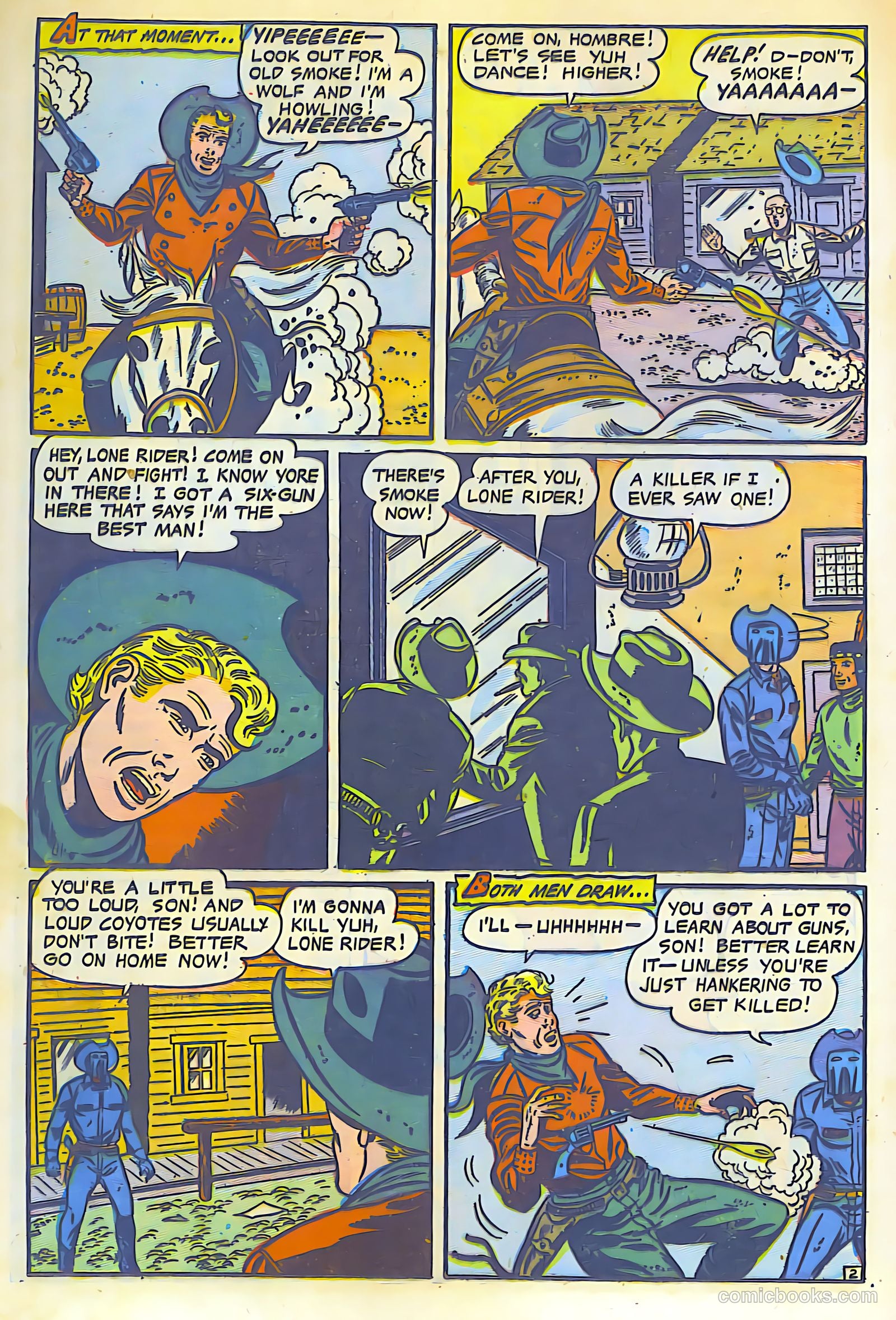 The Lone Rider #13 (1950) — page 17 of 31