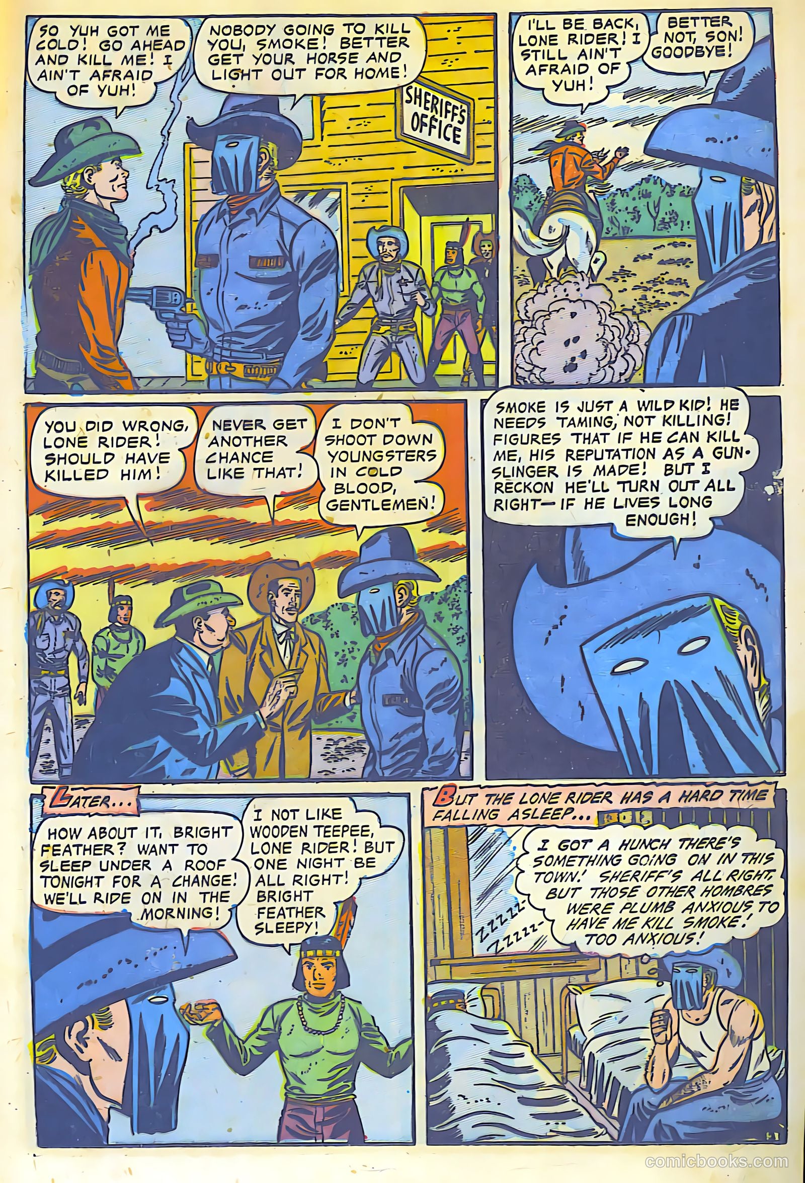 The Lone Rider #13 (1950) — page 18 of 31