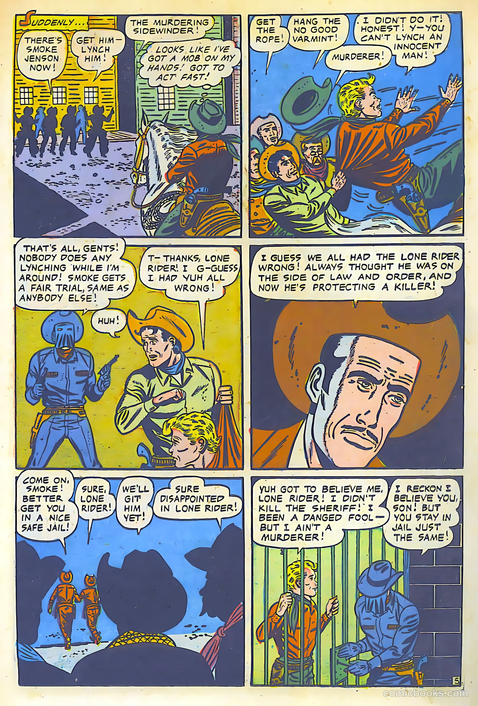 The Lone Rider #13 (1950) — page 20 of 31