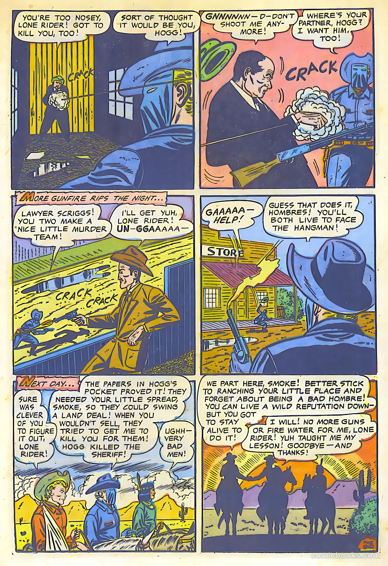 The Lone Rider #13 (1950) — page 22 of 31