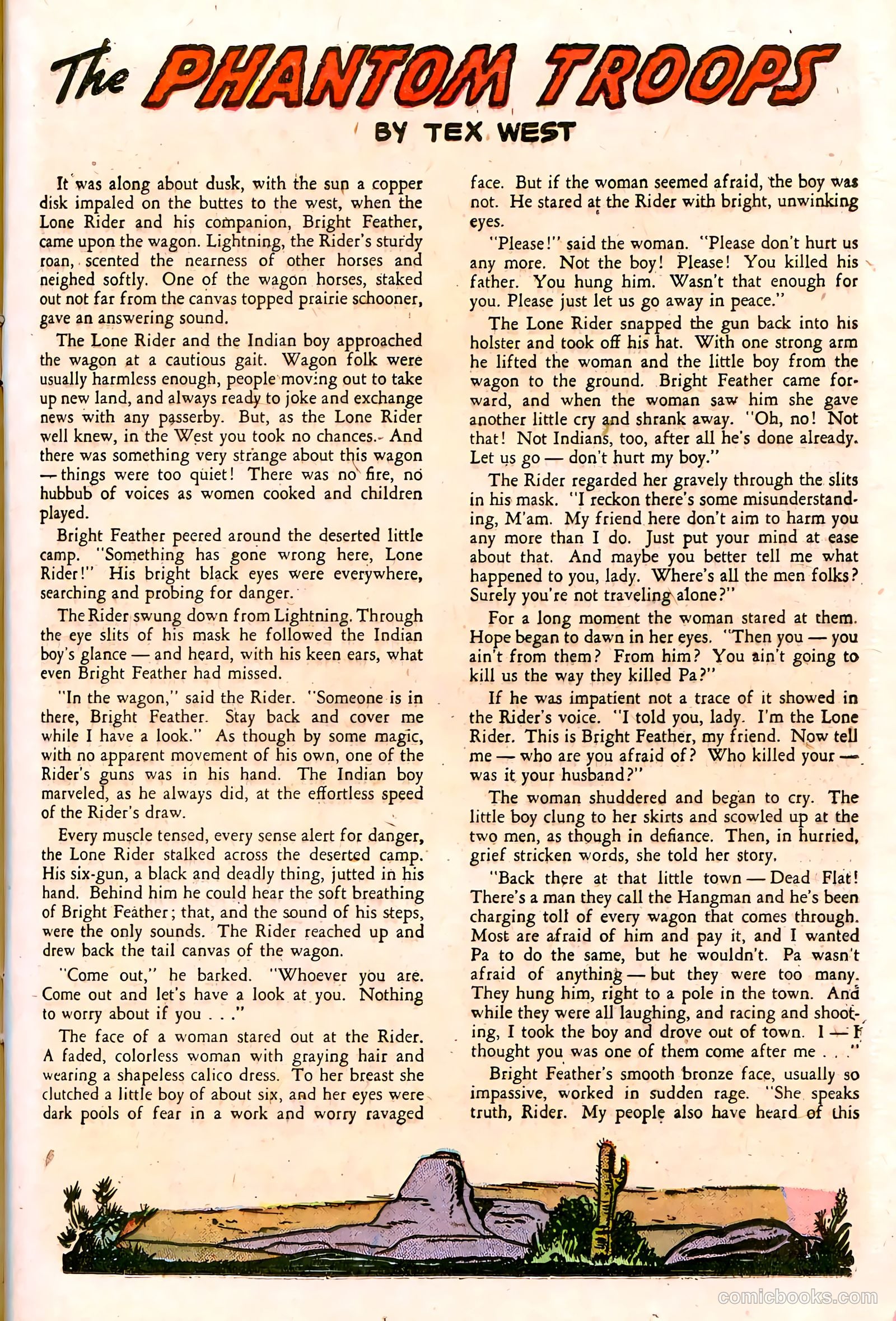 The Lone Rider #13 (1950) — page 23 of 31
