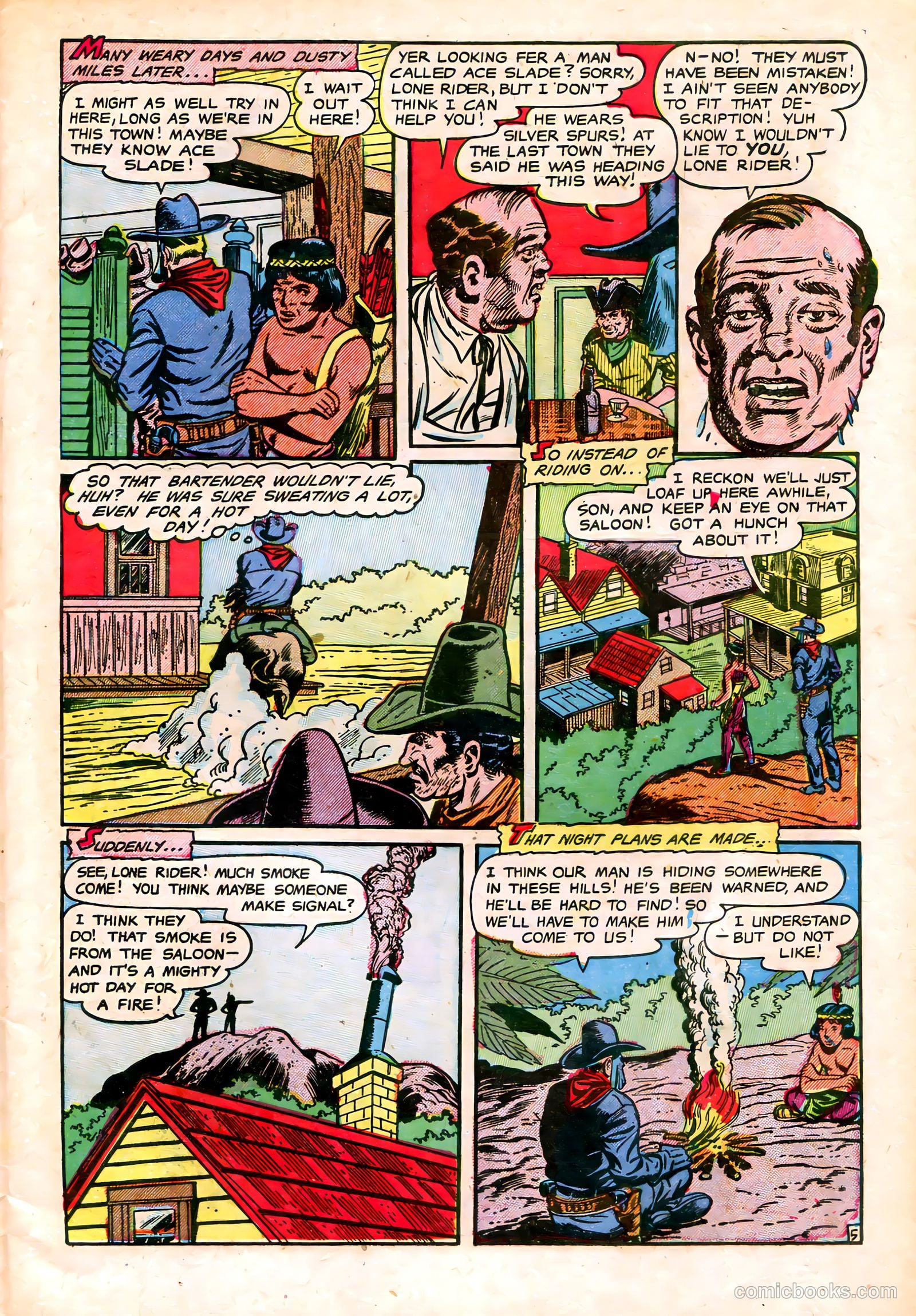 The Lone Rider #14 (1953) — page 7 of 36