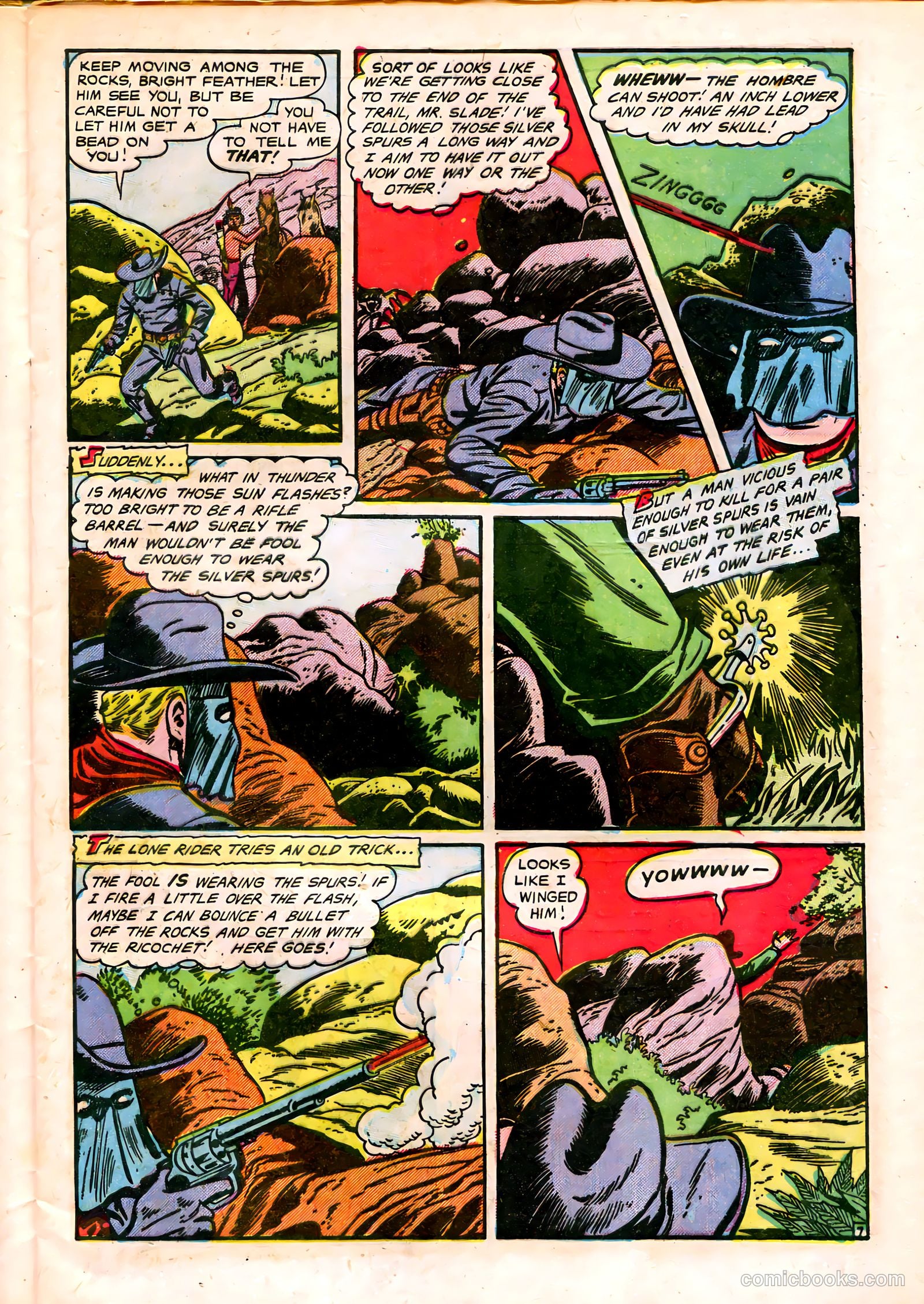 The Lone Rider #14 (1953) — page 9 of 36