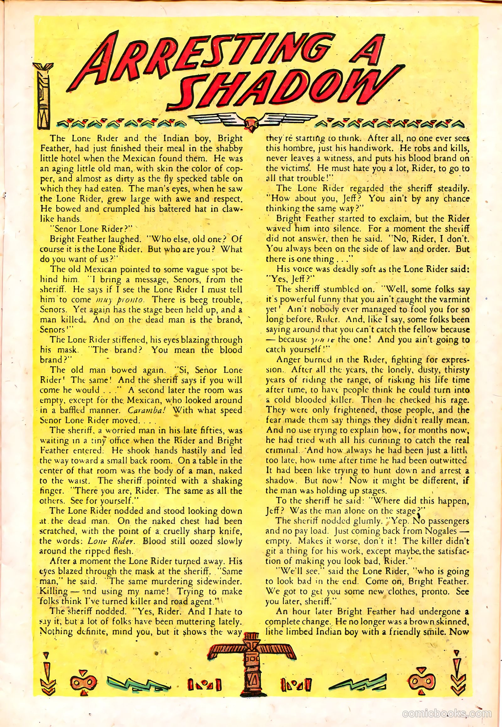 The Lone Rider #14 (1953) — page 17 of 36