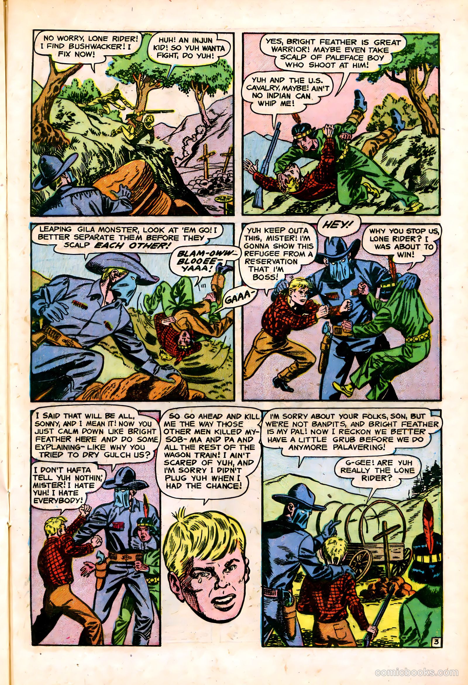 The Lone Rider #14 (1953) — page 21 of 36