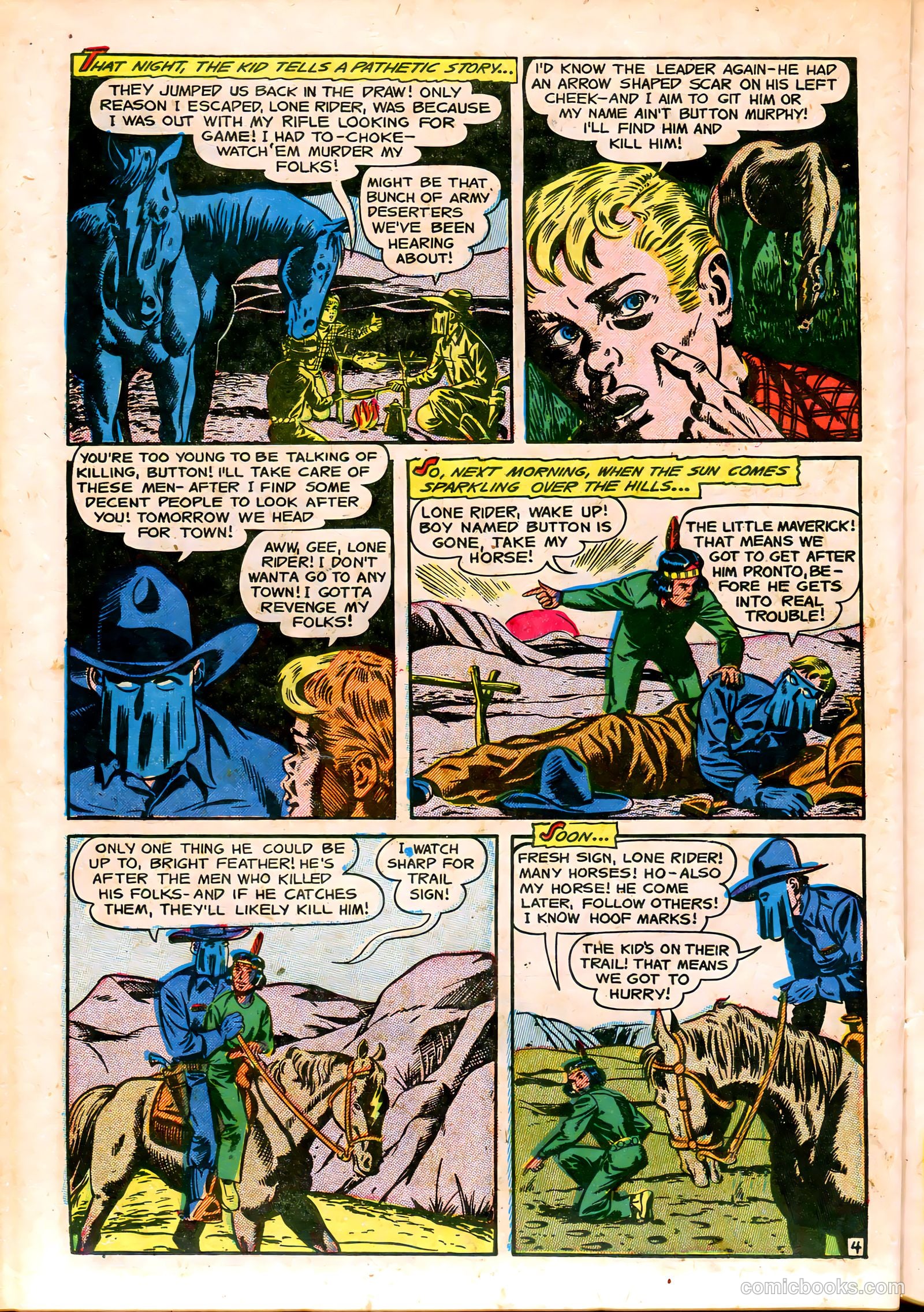 The Lone Rider #14 (1953) — page 22 of 36