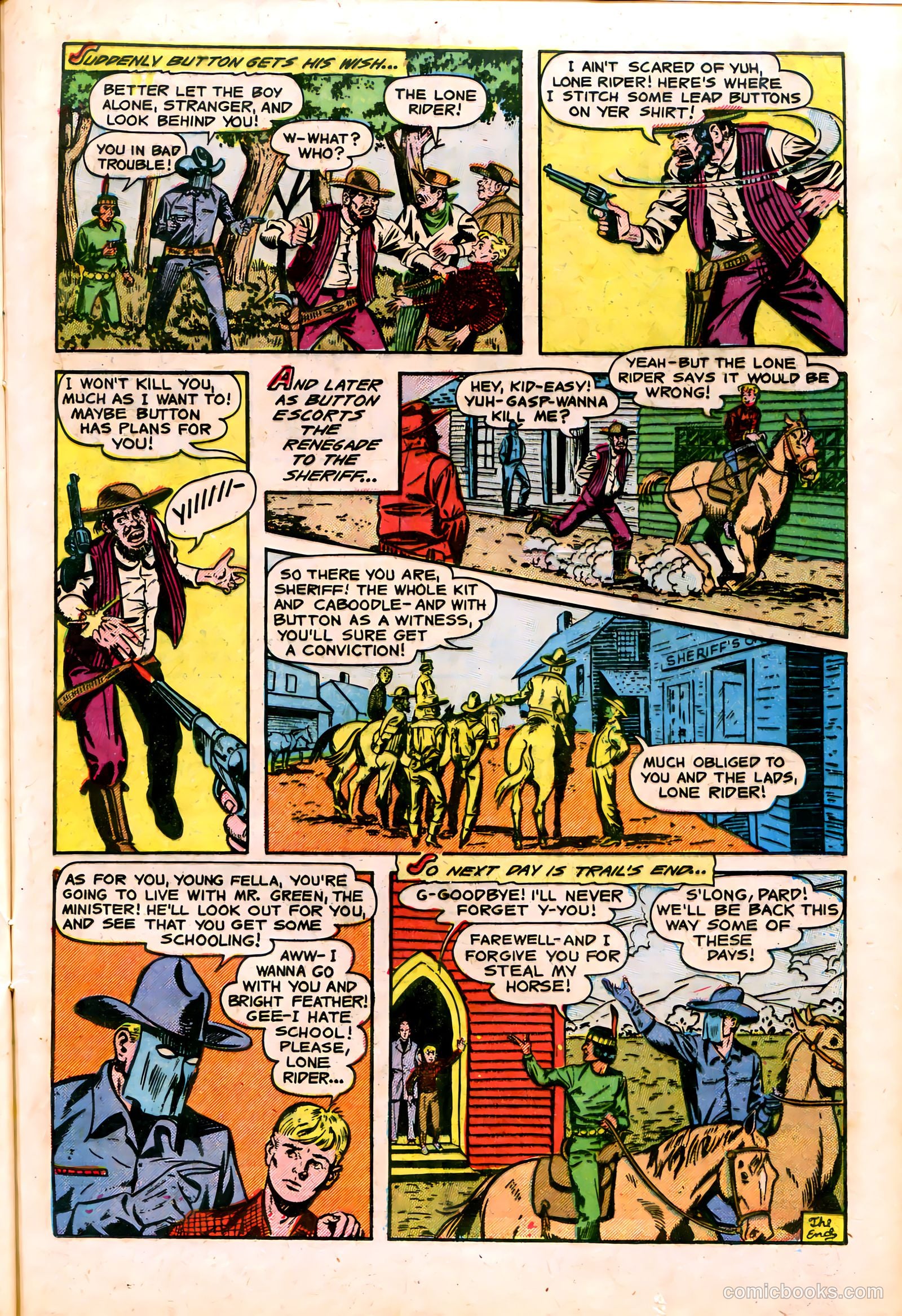 The Lone Rider #14 (1953) — page 25 of 36