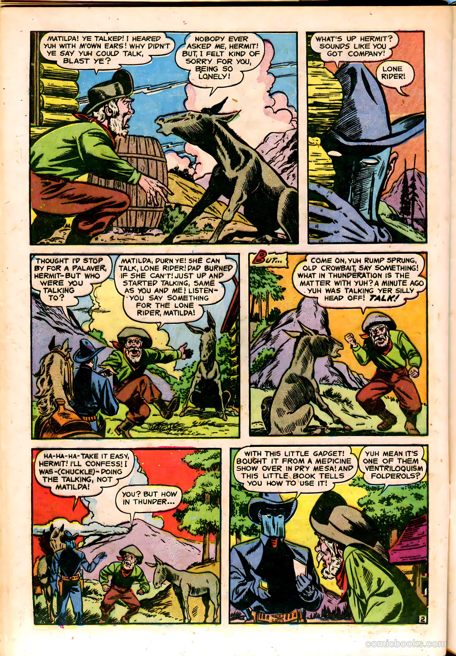 The Lone Rider #14 (1953) — page 28 of 36