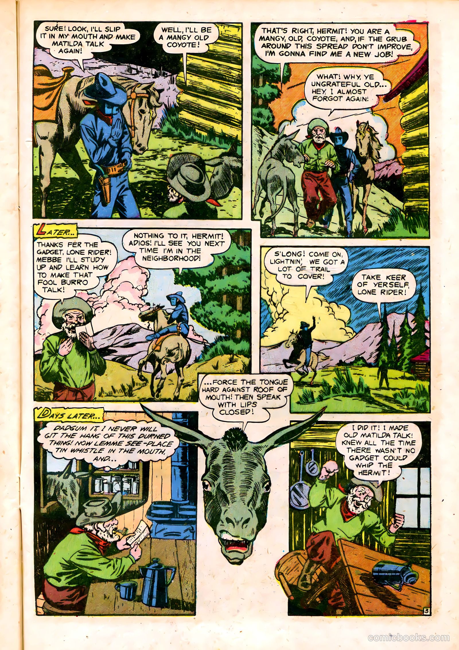 The Lone Rider #14 (1953) — page 29 of 36