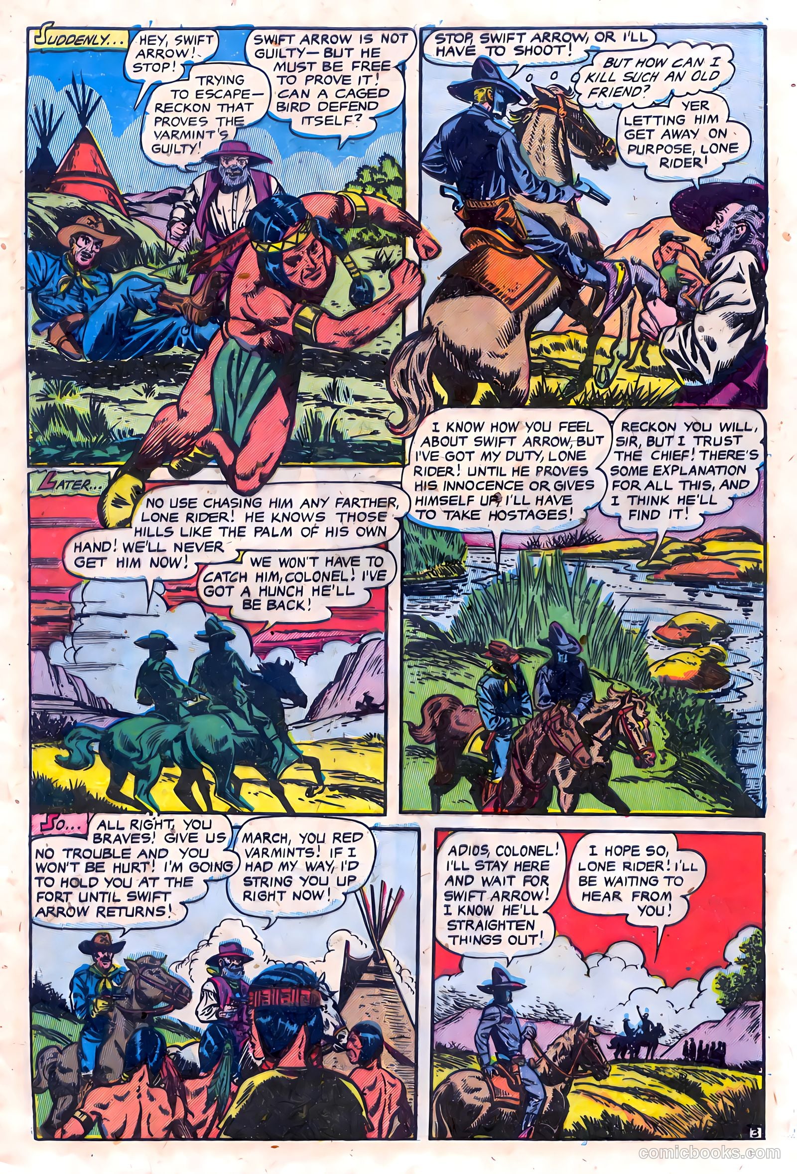 The Lone Rider #15 (1953) — page 5 of 36