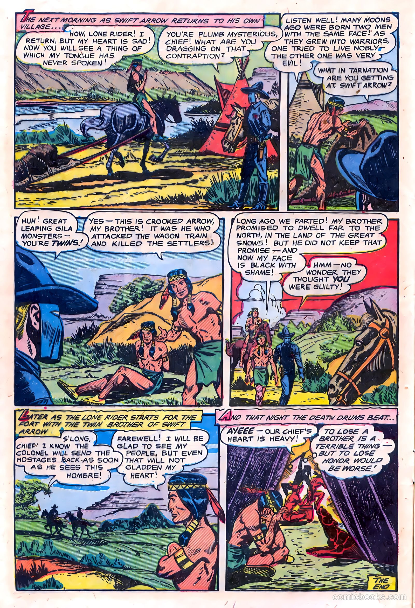 The Lone Rider #15 (1953) — page 8 of 36