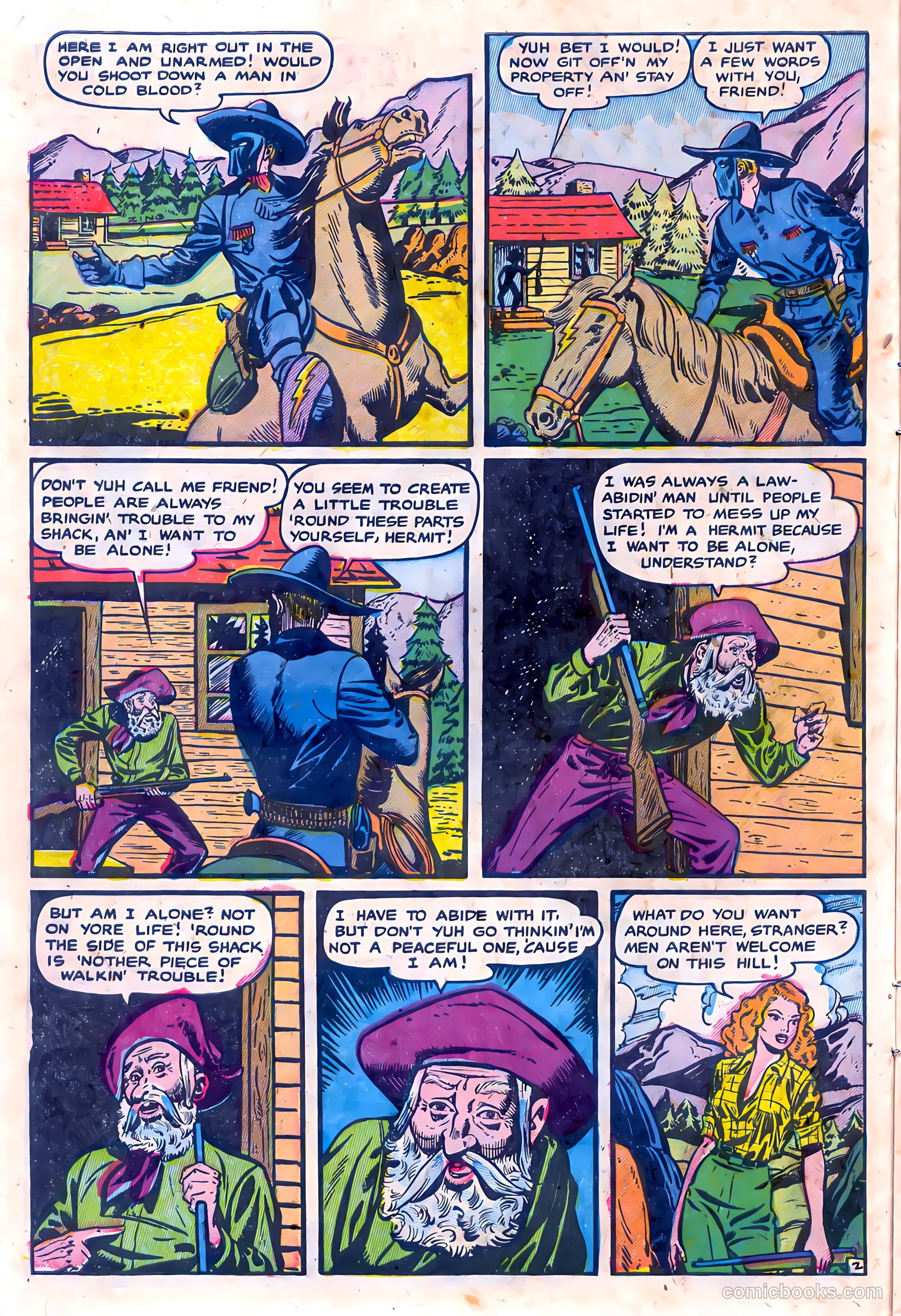 The Lone Rider #15 (1953) — page 10 of 36