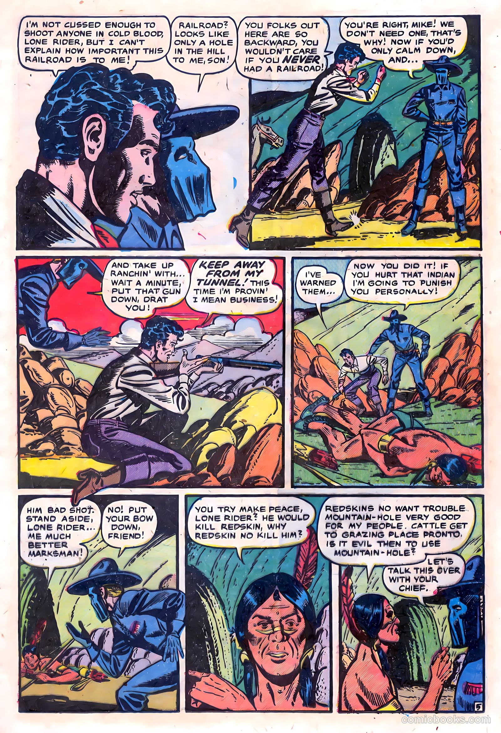 The Lone Rider #15 (1953) — page 13 of 36