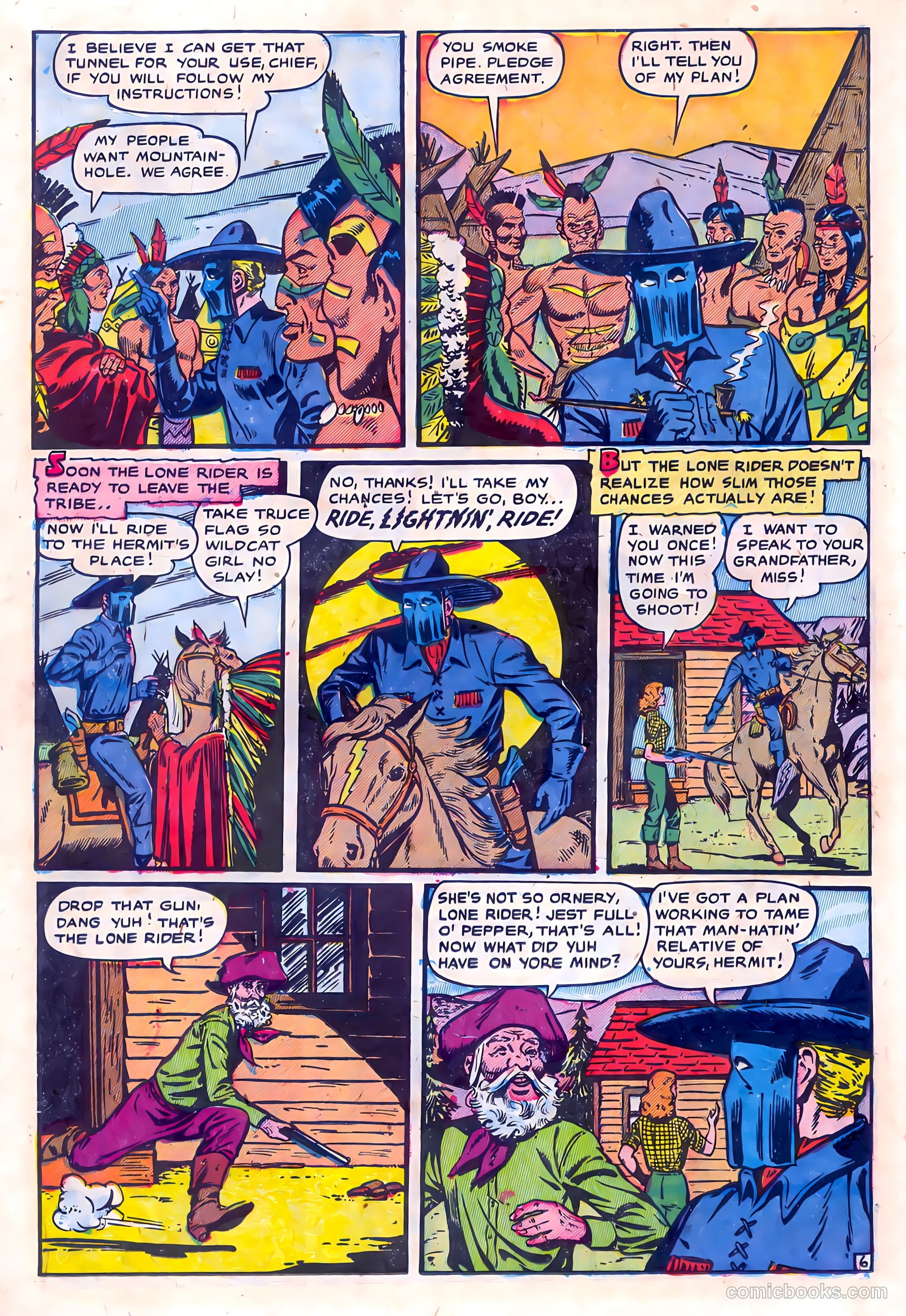 The Lone Rider #15 (1953) — page 14 of 36