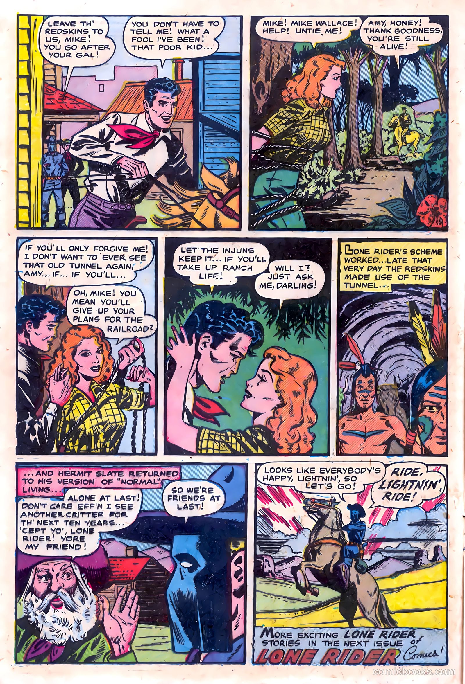 The Lone Rider #15 (1953) — page 16 of 36
