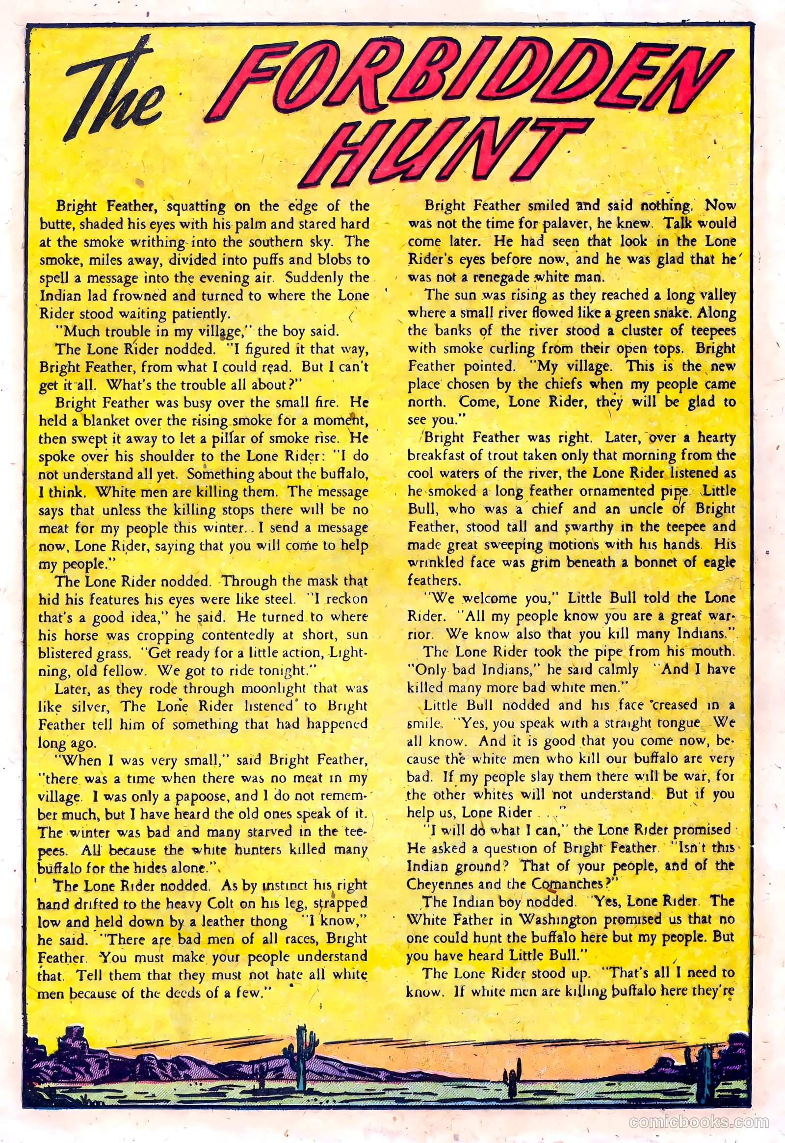 The Lone Rider #15 (1953) — page 17 of 36