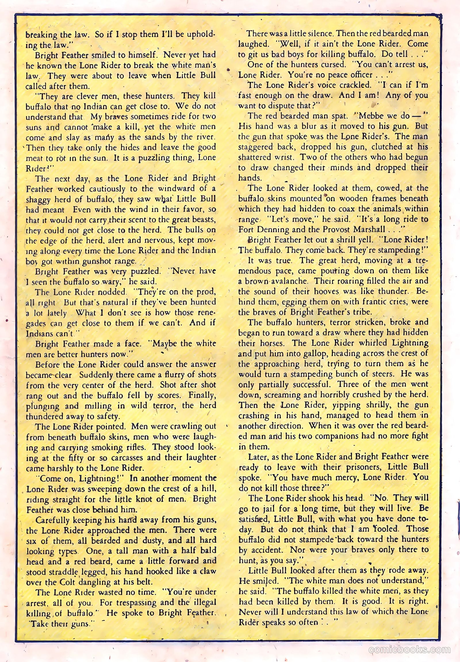 The Lone Rider #15 (1953) — page 18 of 36