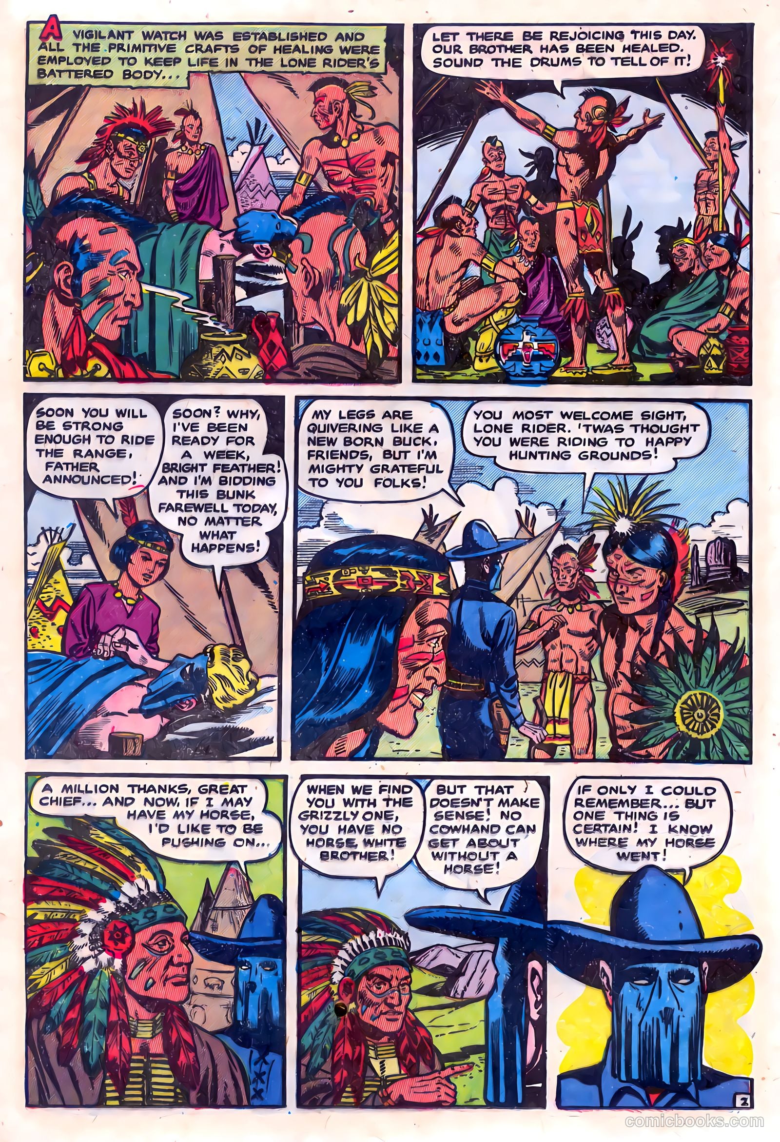 The Lone Rider #15 (1953) — page 20 of 36