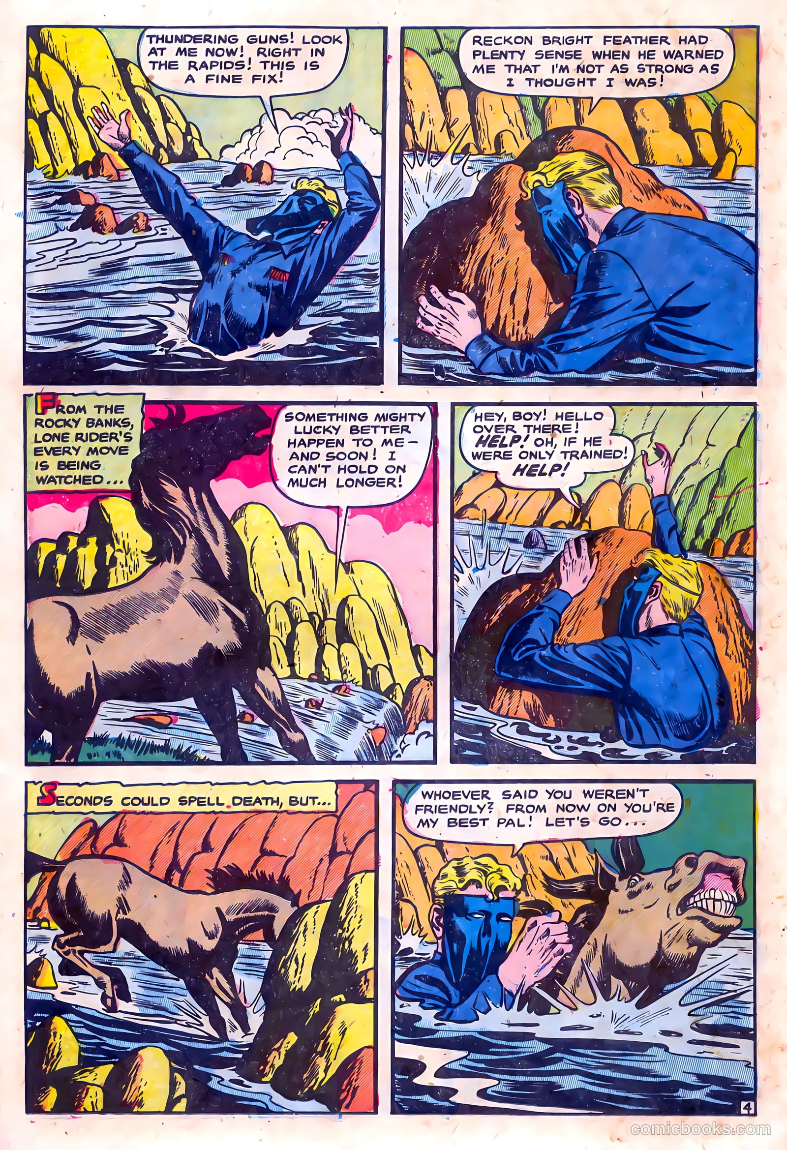 The Lone Rider #15 (1953) — page 22 of 36