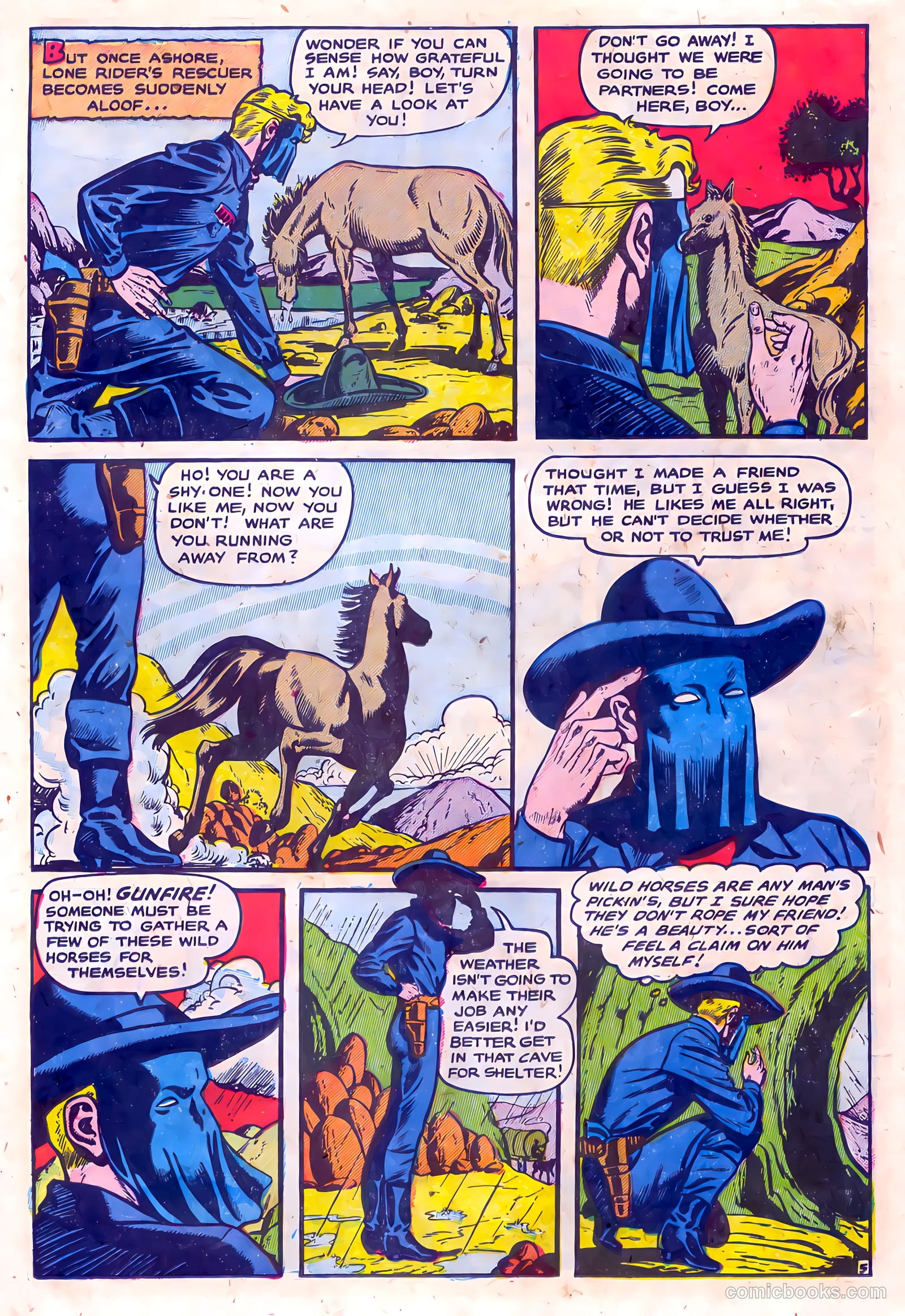 The Lone Rider #15 (1953) — page 23 of 36