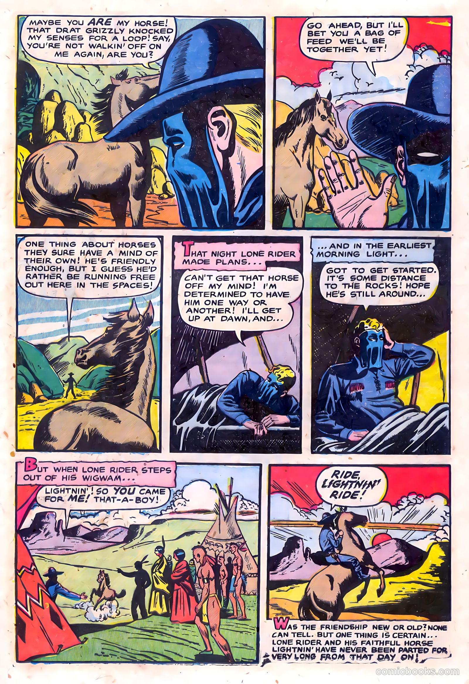 The Lone Rider #15 (1953) — page 25 of 36