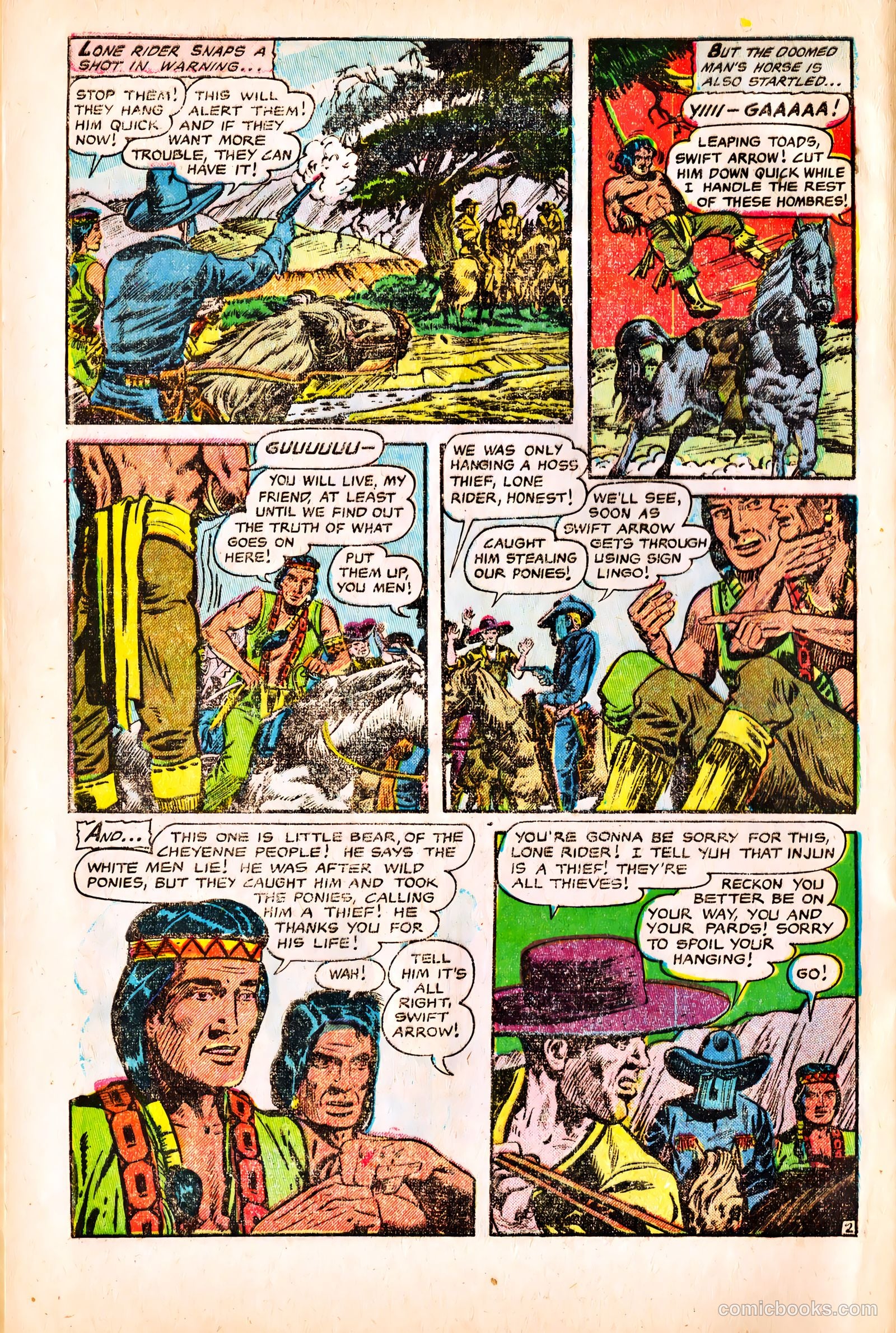 The Lone Rider #16 (1953) — page 4 of 37