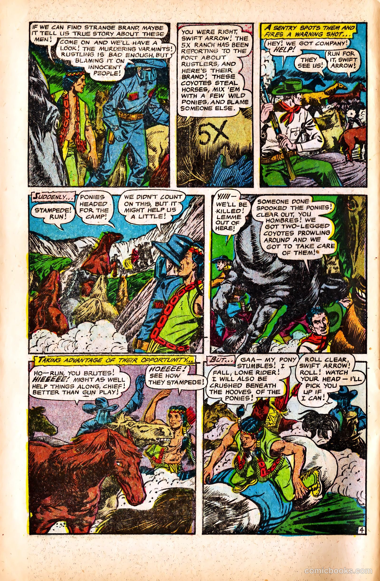 The Lone Rider #16 (1953) — page 6 of 37