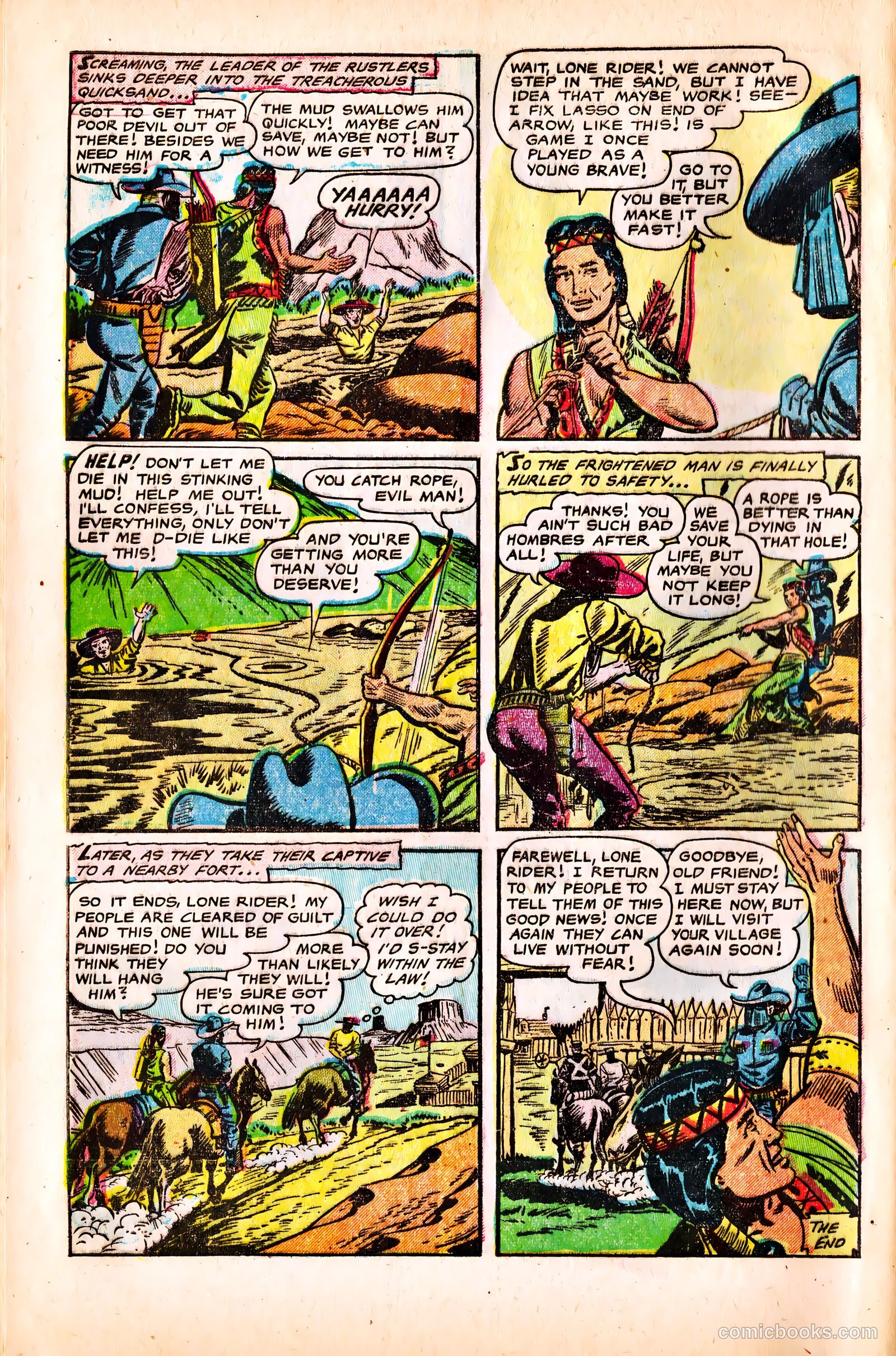 The Lone Rider #16 (1953) — page 8 of 37