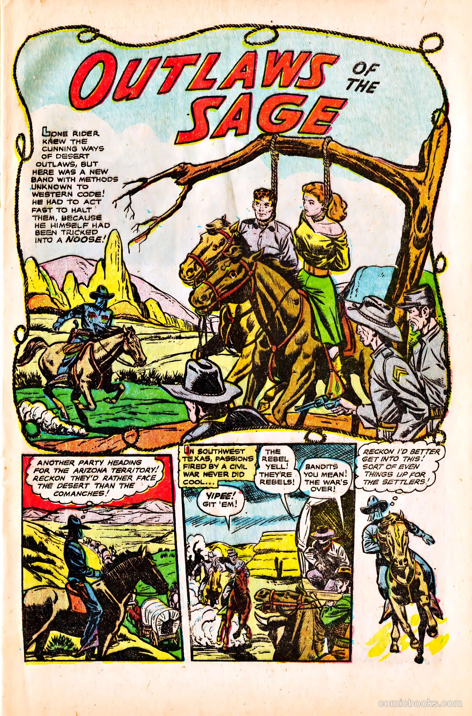 The Lone Rider #16 (1953) — page 9 of 37