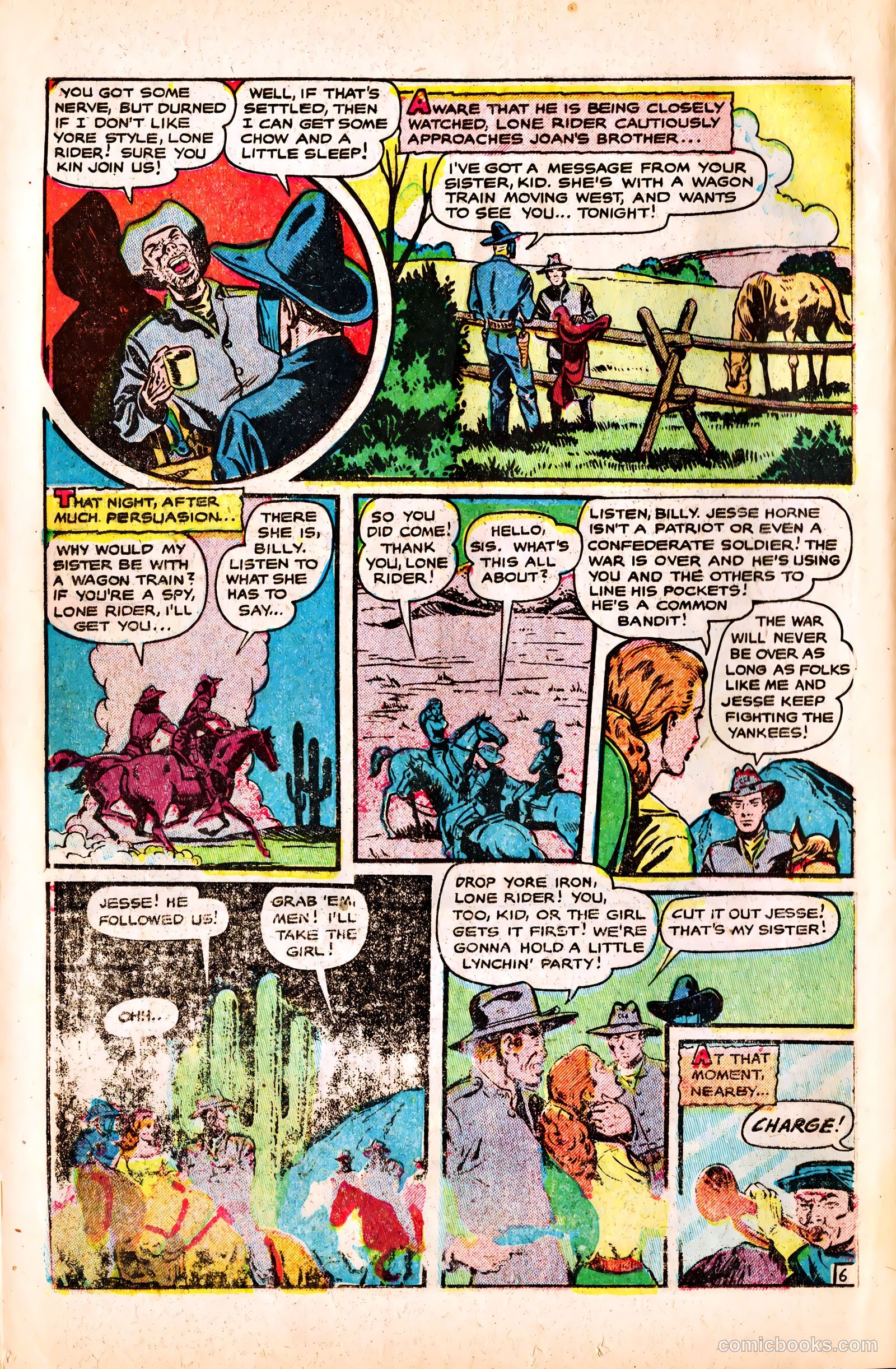 The Lone Rider #16 (1953) — page 14 of 37