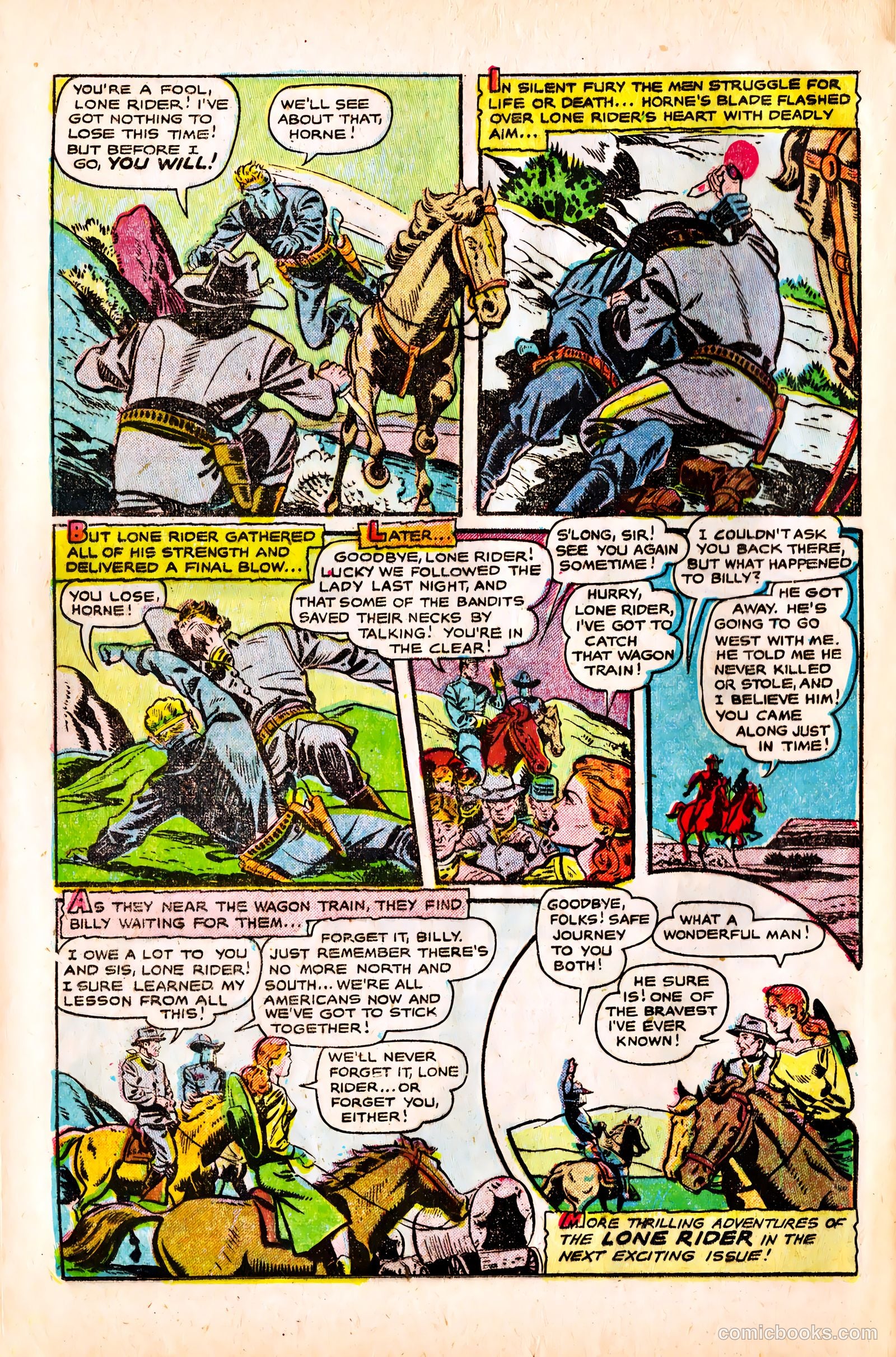 The Lone Rider #16 (1953) — page 17 of 37