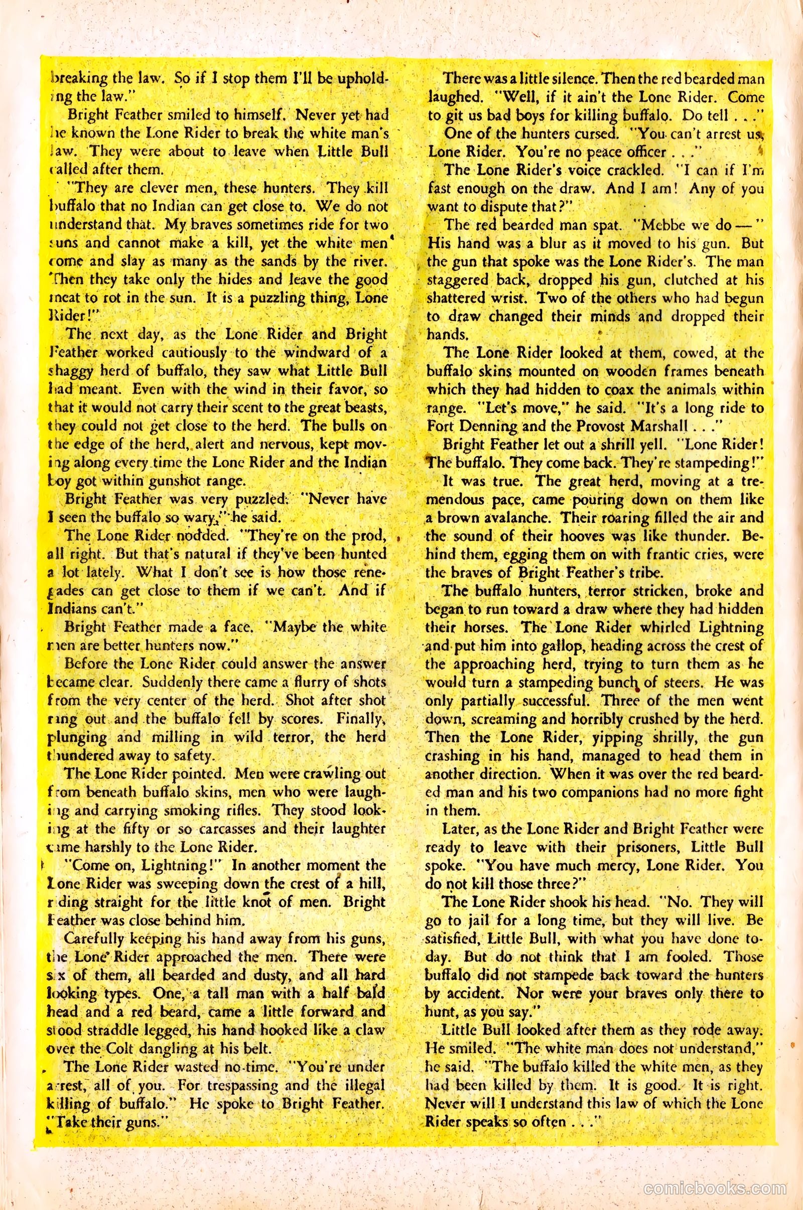 The Lone Rider #16 (1953) — page 19 of 37
