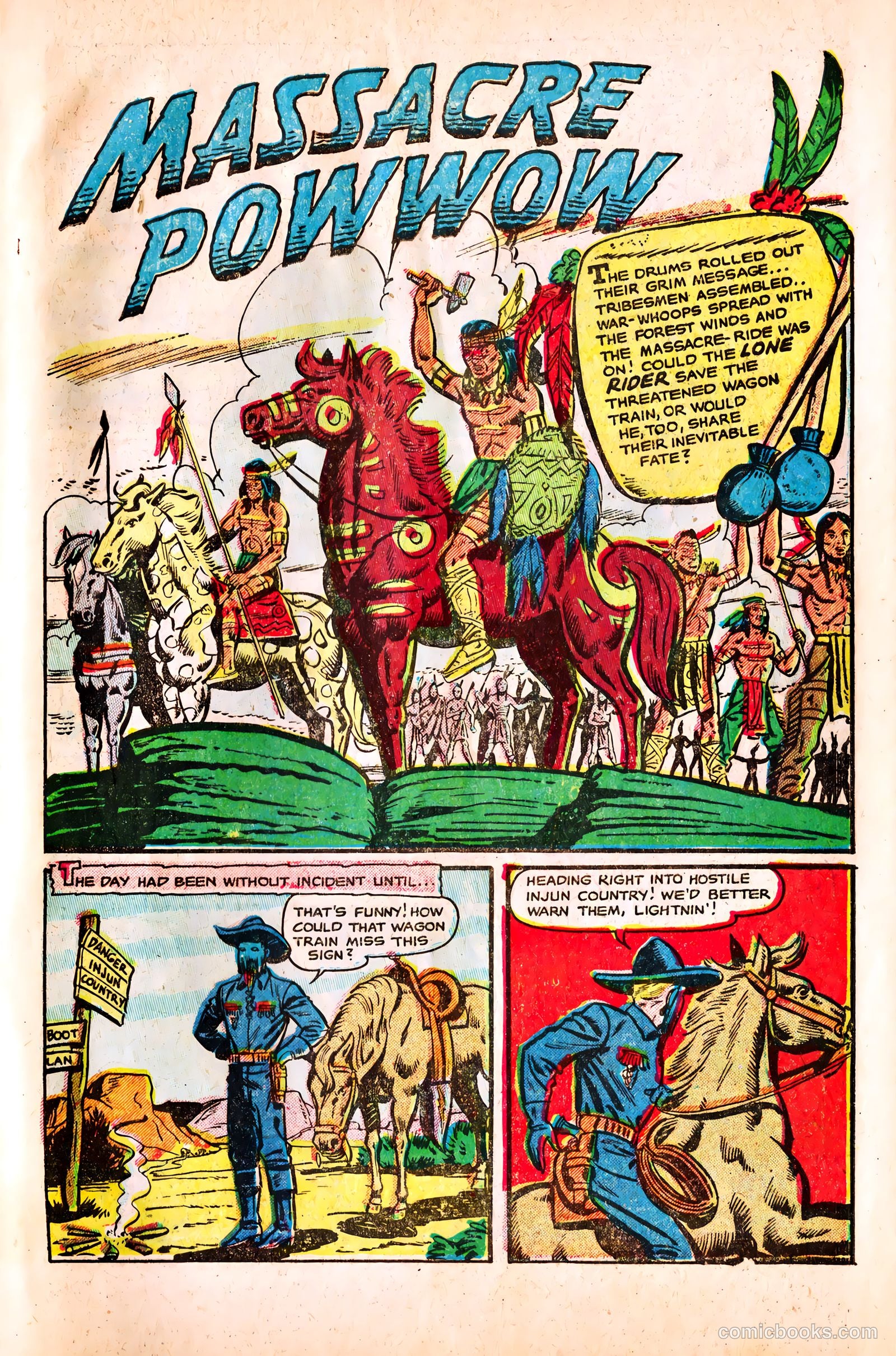 The Lone Rider #16 (1953) — page 28 of 37
