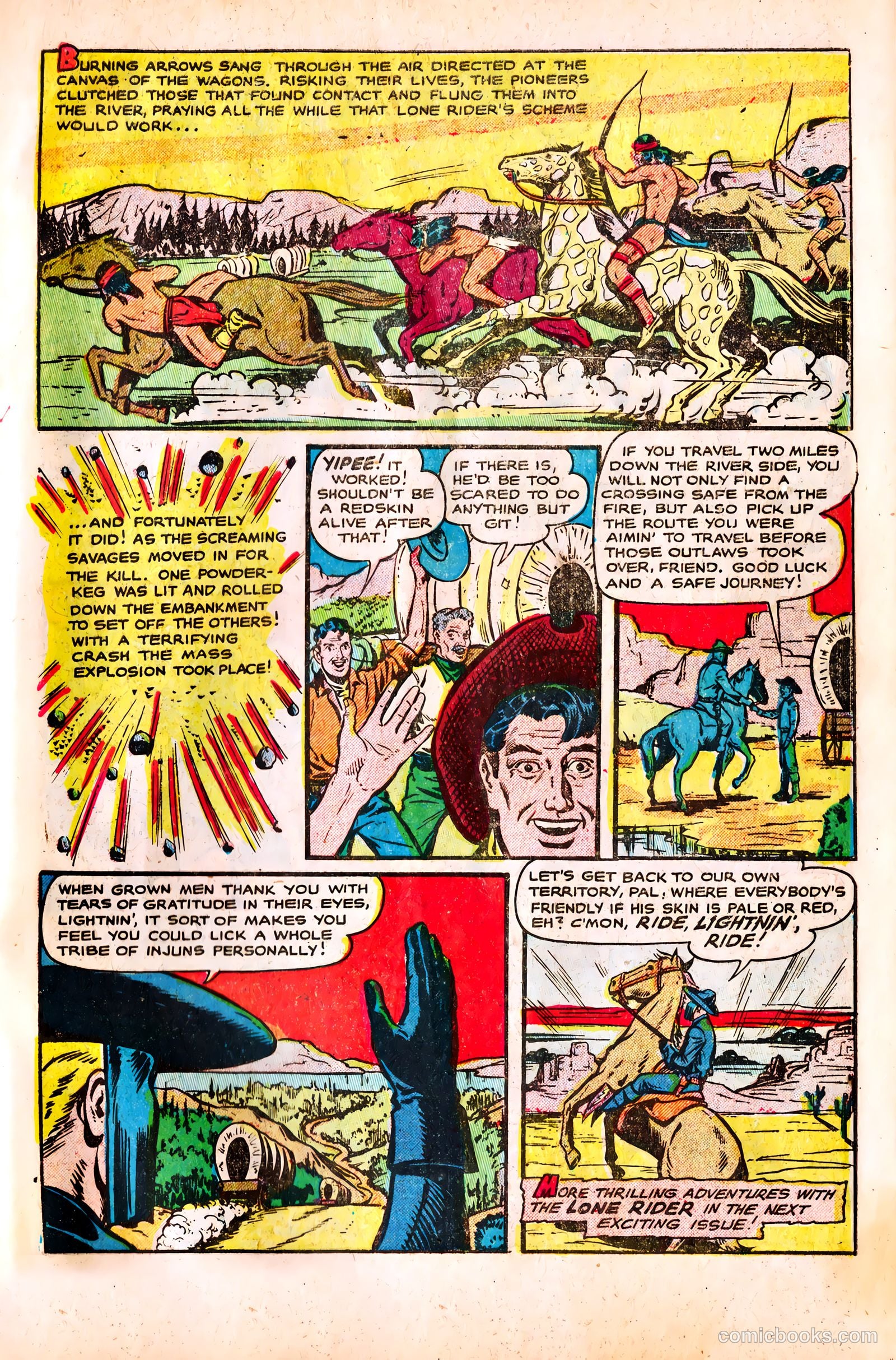 The Lone Rider #16 (1953) — page 32 of 37