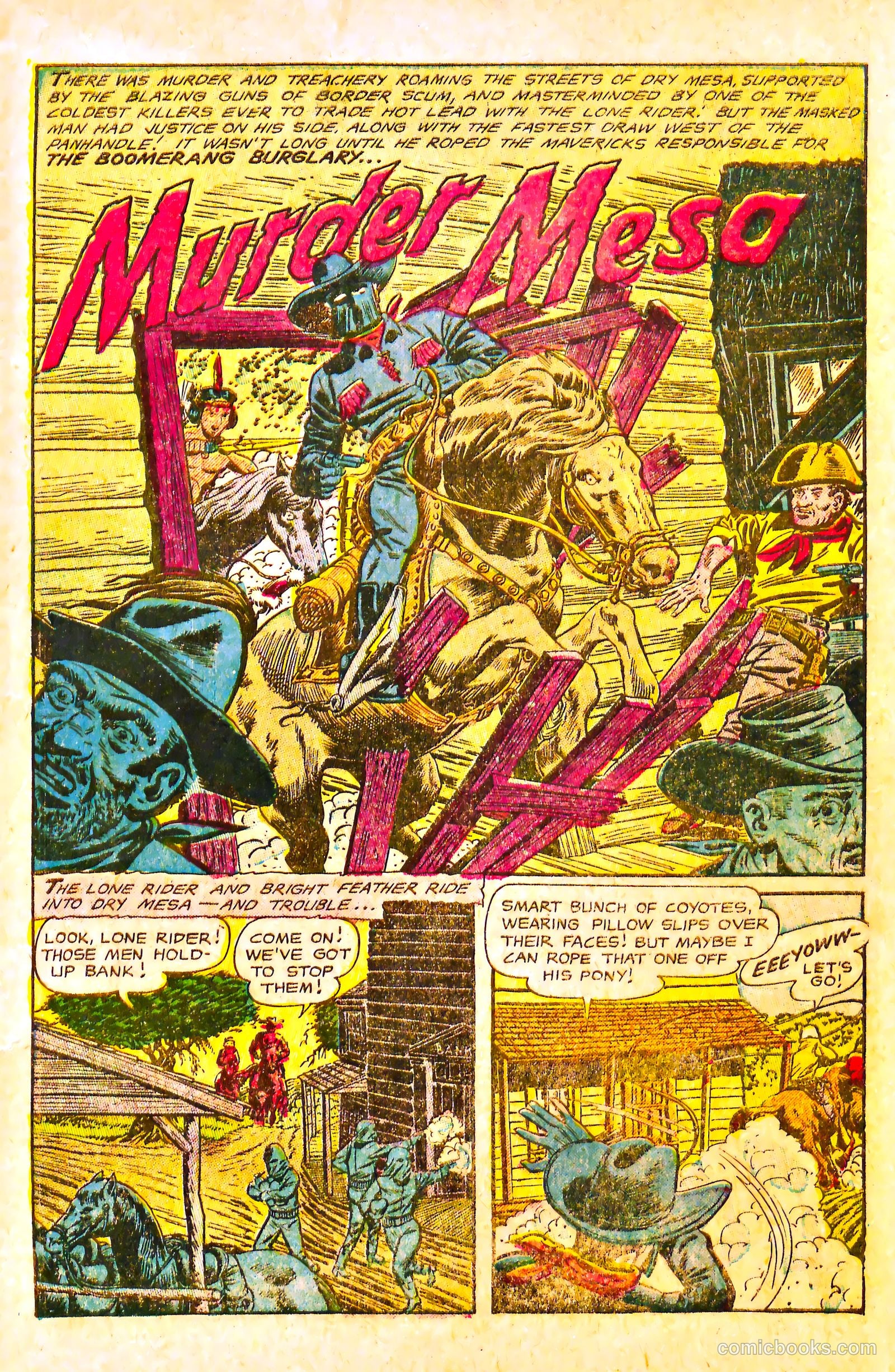The Lone Rider #17 (1954) — page 3 of 36