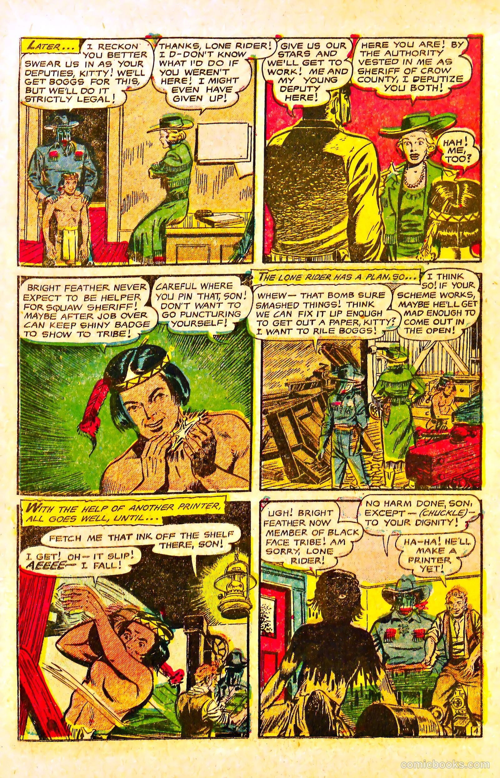 The Lone Rider #17 (1954) — page 23 of 36