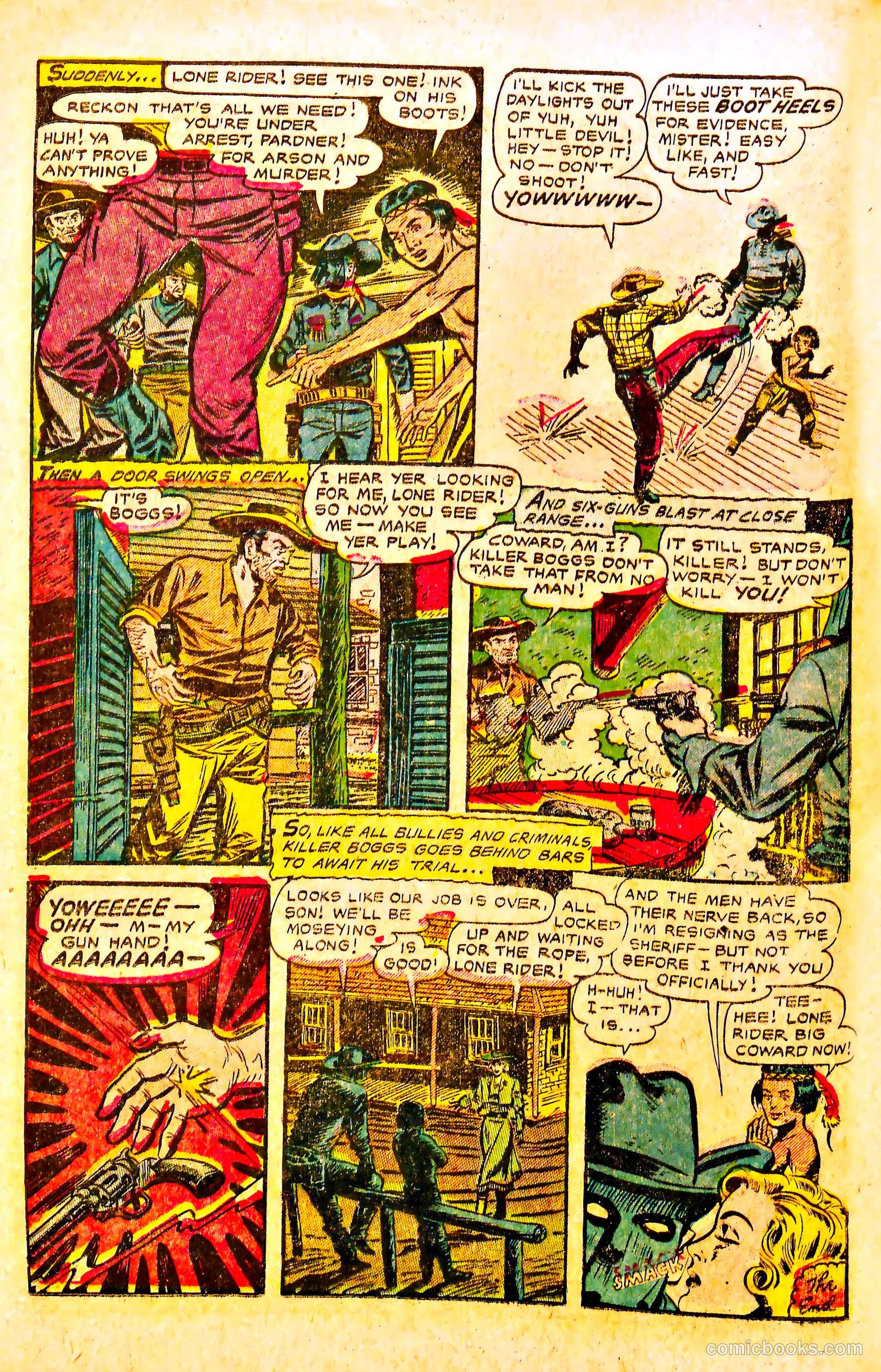 The Lone Rider #17 (1954) — page 26 of 36